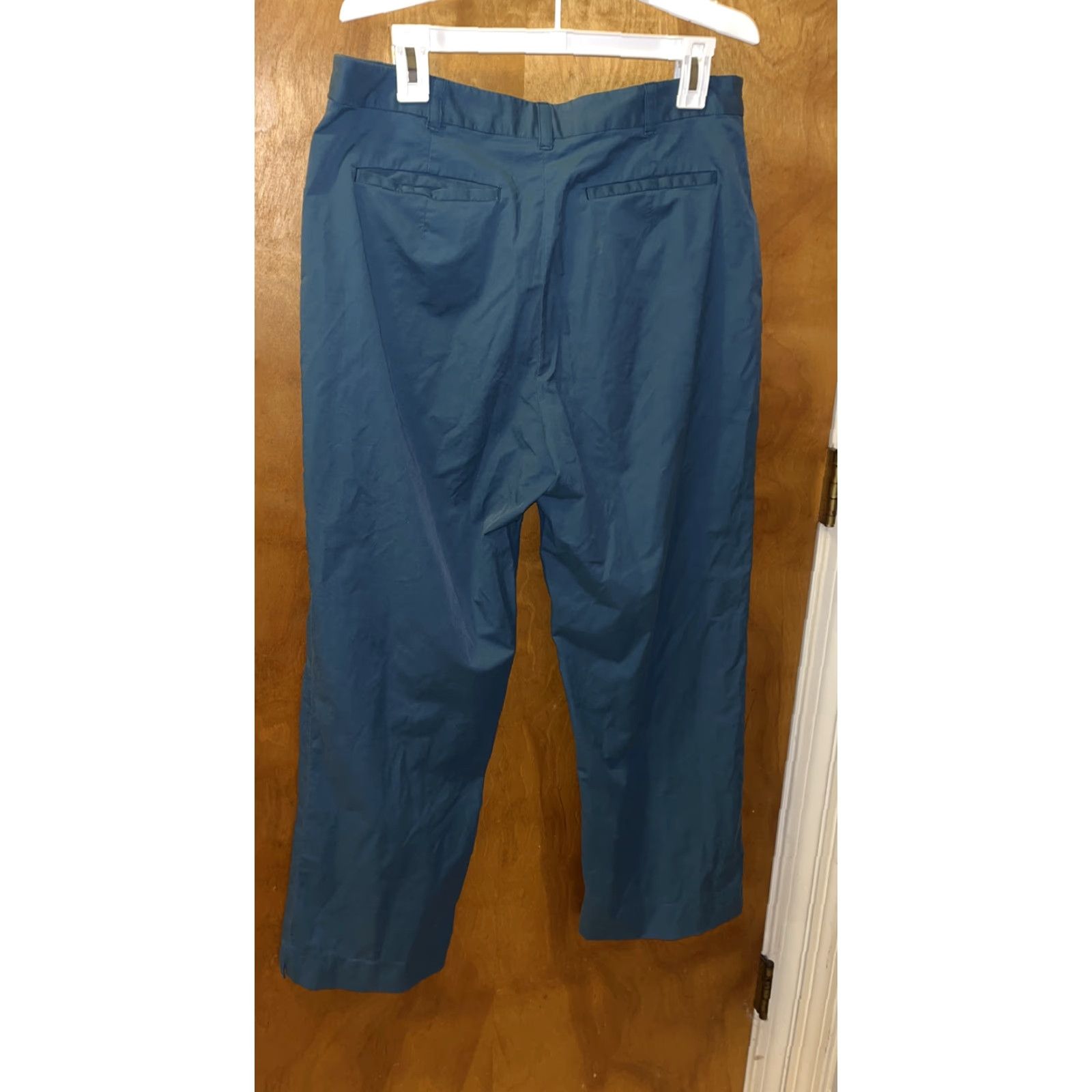 Banana Republic Banana Republic Womens Size 14 Casual Stretch Cotton Nylon Spandex Pants, Teal, Dress Pants, Spring Summer Fall Size 36" / US 14 / IT 50 - 5 Thumbnail