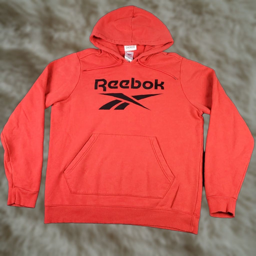 Reebok Reebok Men's Large Red Pullover Hoodie Sweatshirt Casual Fleece Logo All Seasons Size US L / EU 52-54 / 3 - 1 Thumbnail