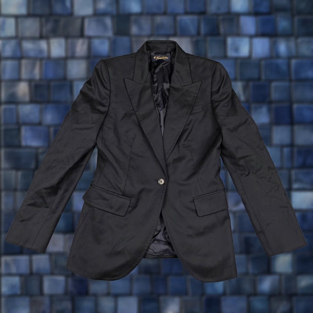 Brooks Brothers Brooks Brothers Blazer Womens 4 Black Wool One Button Lined Suit Jacket Workwear Size S / US 4 / IT 40 - 1 Thumbnail