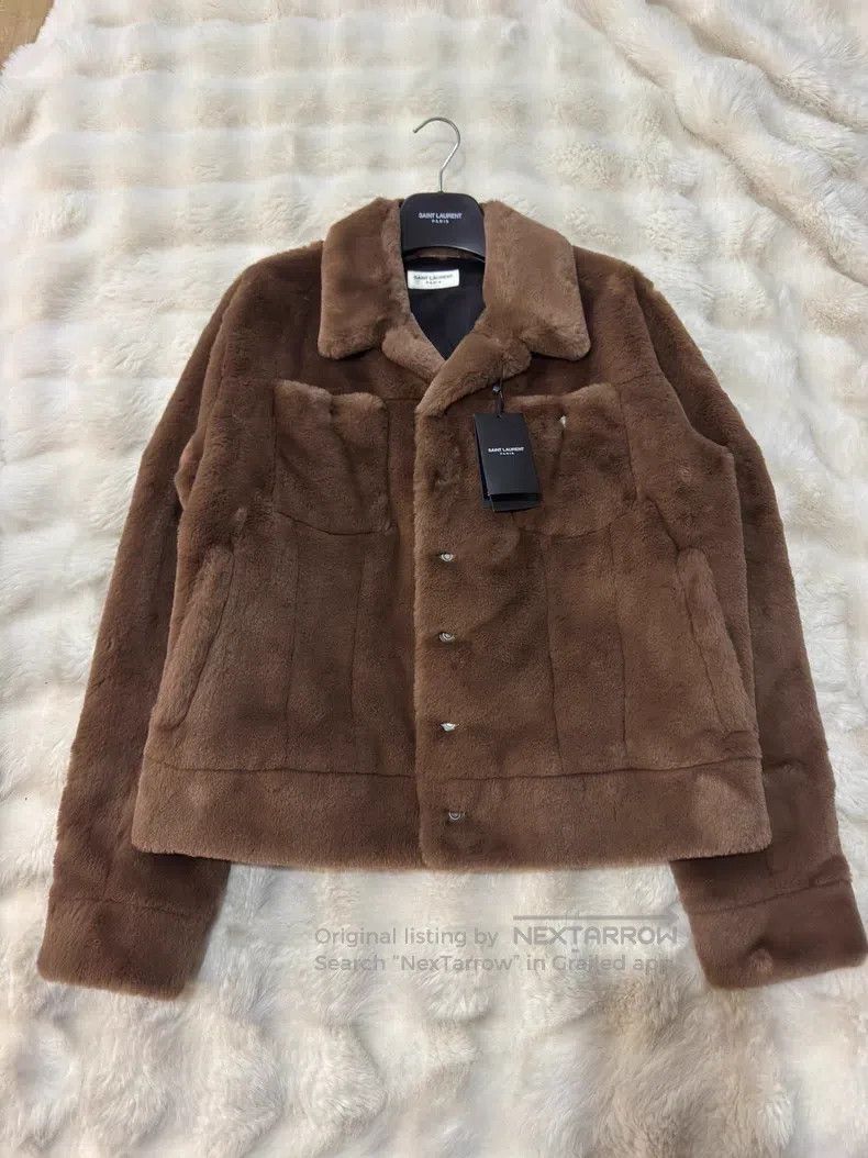 Saint Laurent Paris Saint Laurent Paris Caramel Teddy Fur Jacket Size US M / EU 48-50 / 2 - 1 Thumbnail