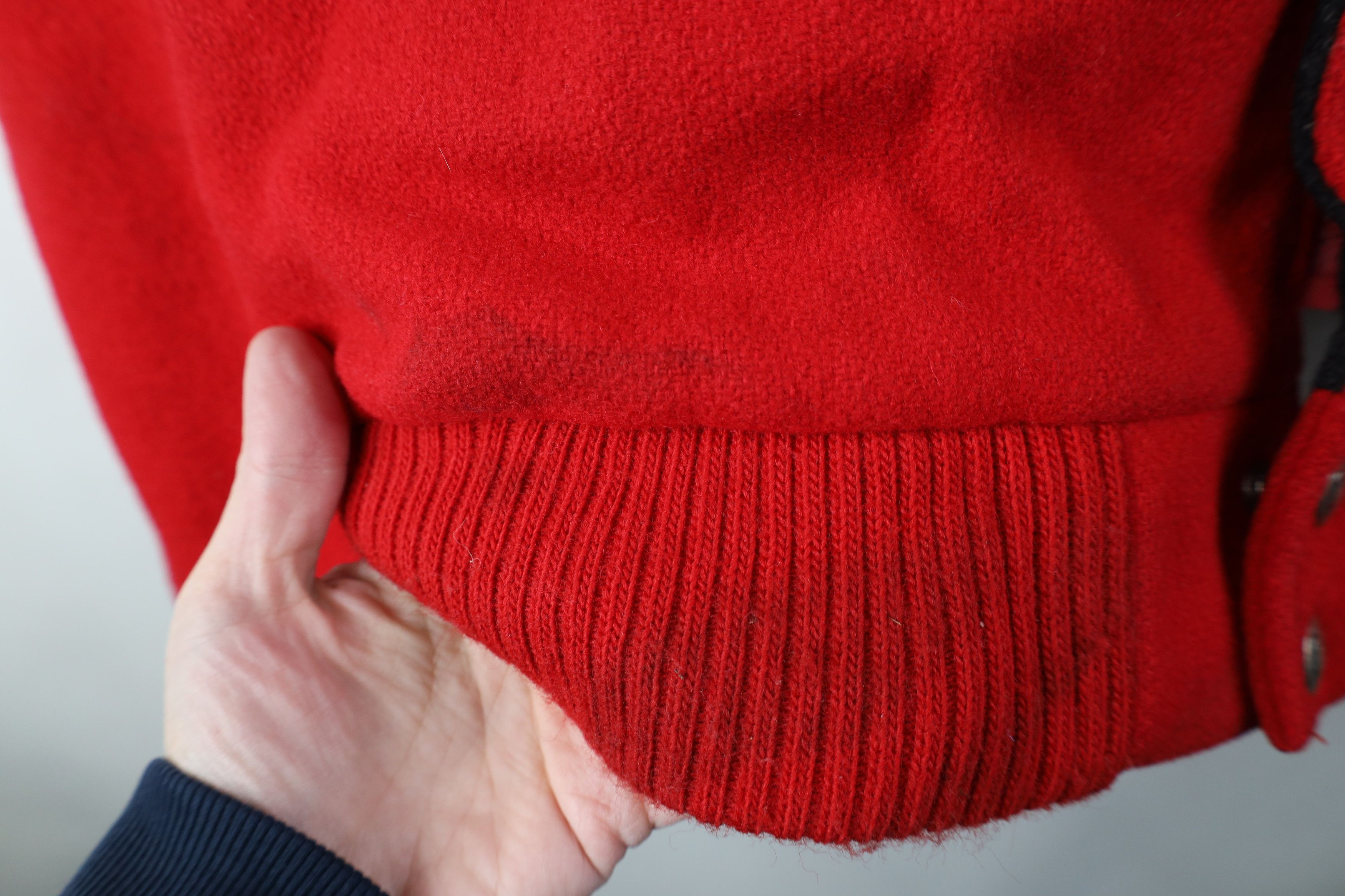 Woolrich Woolen Mills Vintage 90s Woolrich Wool Full Zip Bomber Jacket Red USA Size US XL / EU 56 / 4 - 8 Thumbnail