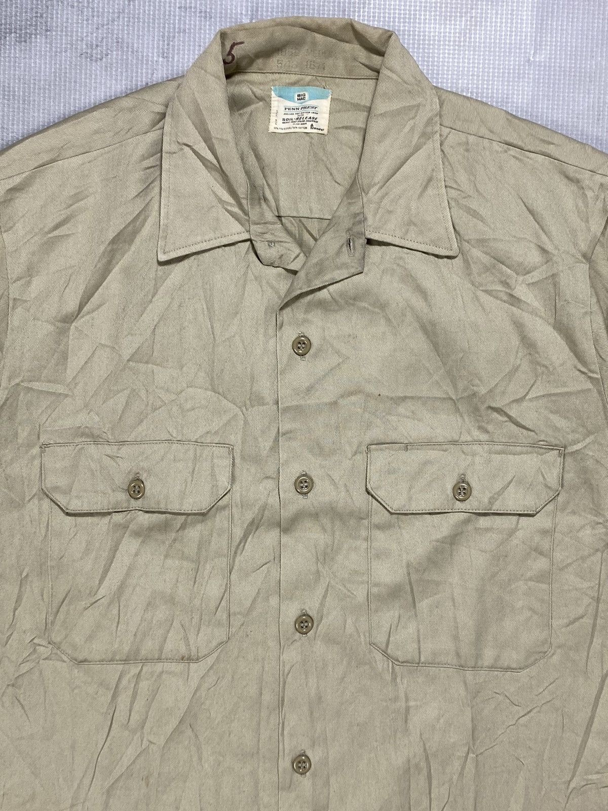 Vintage Vintage 70s Big mac penn prest work shirt Size US L / EU 52-54 / 3 - 3 Thumbnail