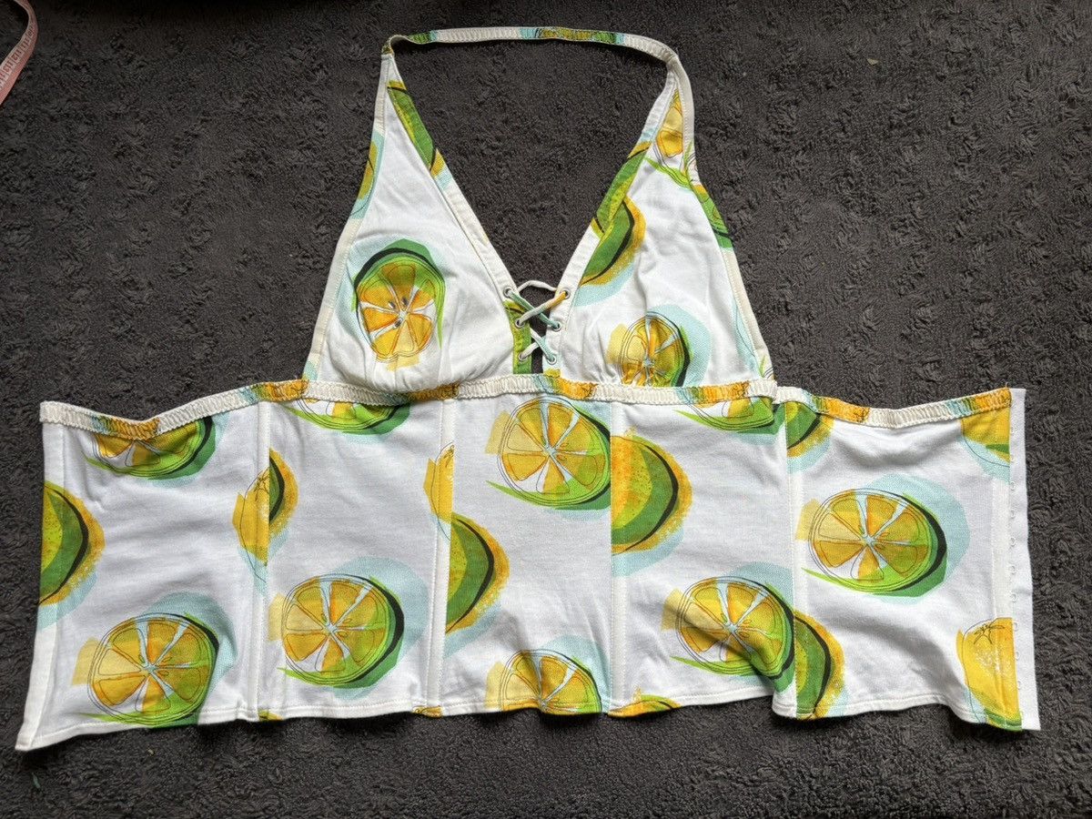 Dior Christian Dior lemon print bustier top – Galliano era Size S / US 4 / IT 40 - 7 Thumbnail