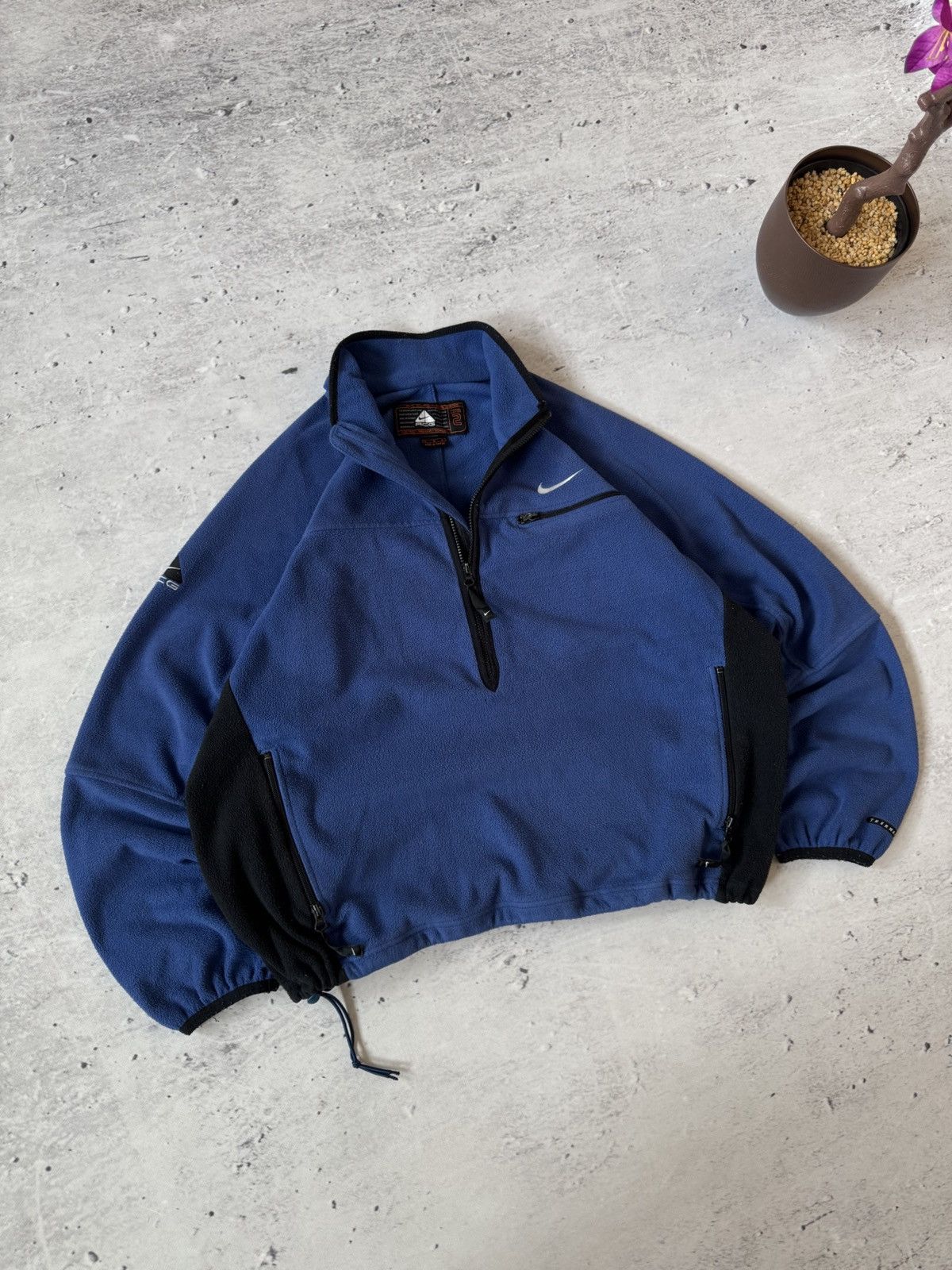 Nike × Nike ACG × Vintage NIKE ACG TEDDY FLEECE VINTAGE 00s y2k BAGGY ZIP HOODIE LOGO Size US L / EU 52-54 / 3 - 1 Thumbnail