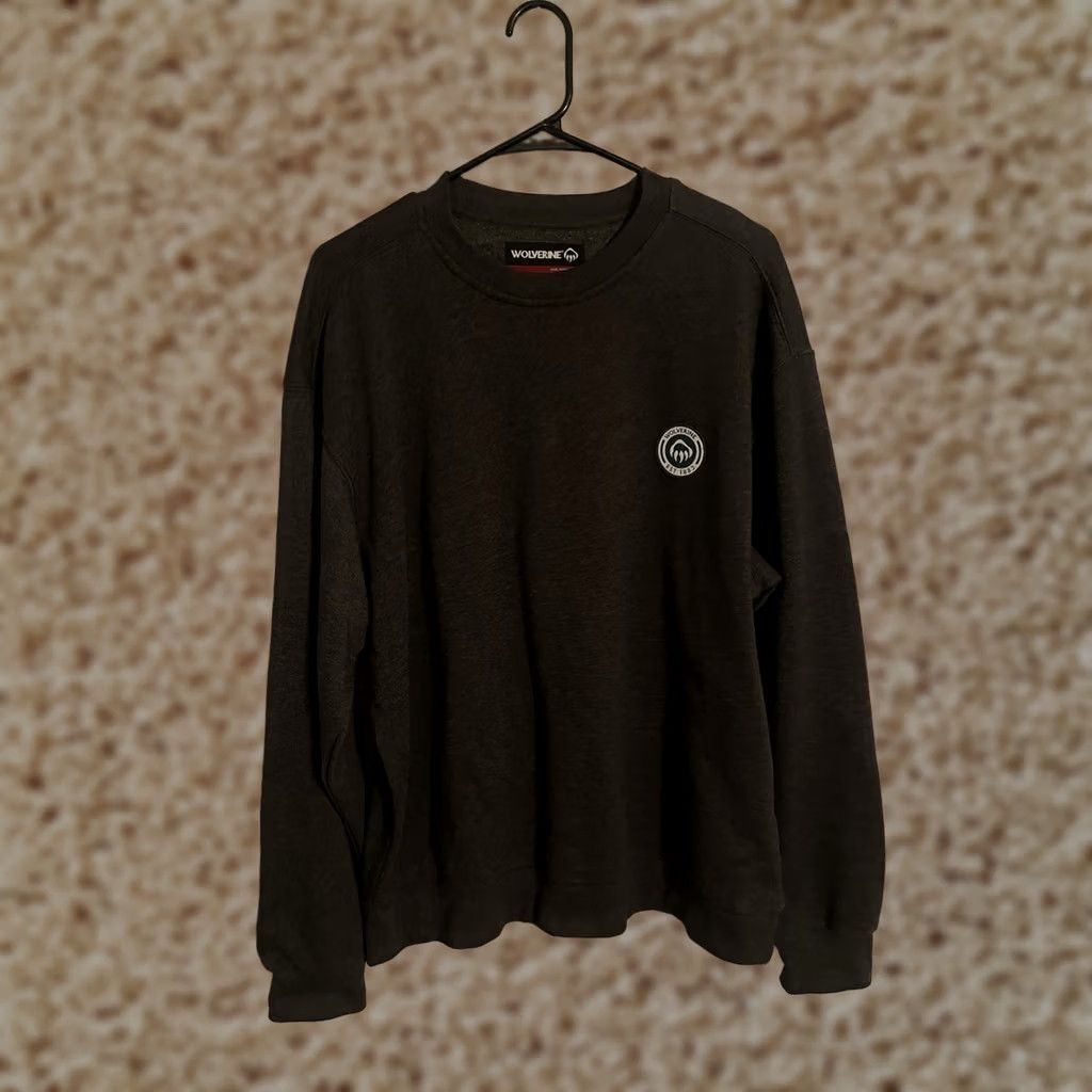 Vintage Wolverine Workwear Sweatshirt Pullover Dark Gray Crewneck L Mens Large Size US L / EU 52-54 / 3 - 1 Thumbnail