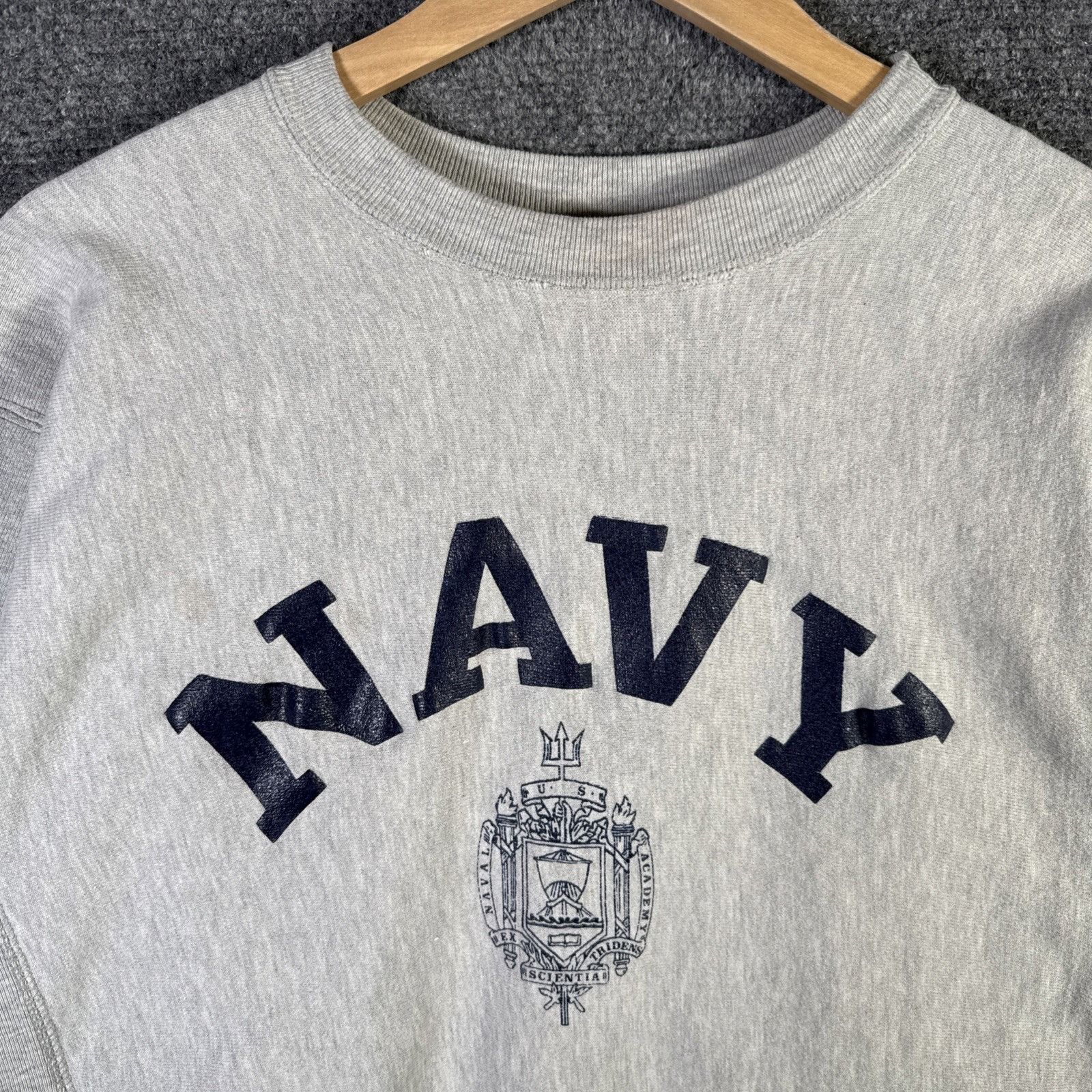 Champion Vintage Navy Sweatshirt Mens Large Gray 80s Champion Reverse Size US L / EU 52-54 / 3 - 2 Thumbnail