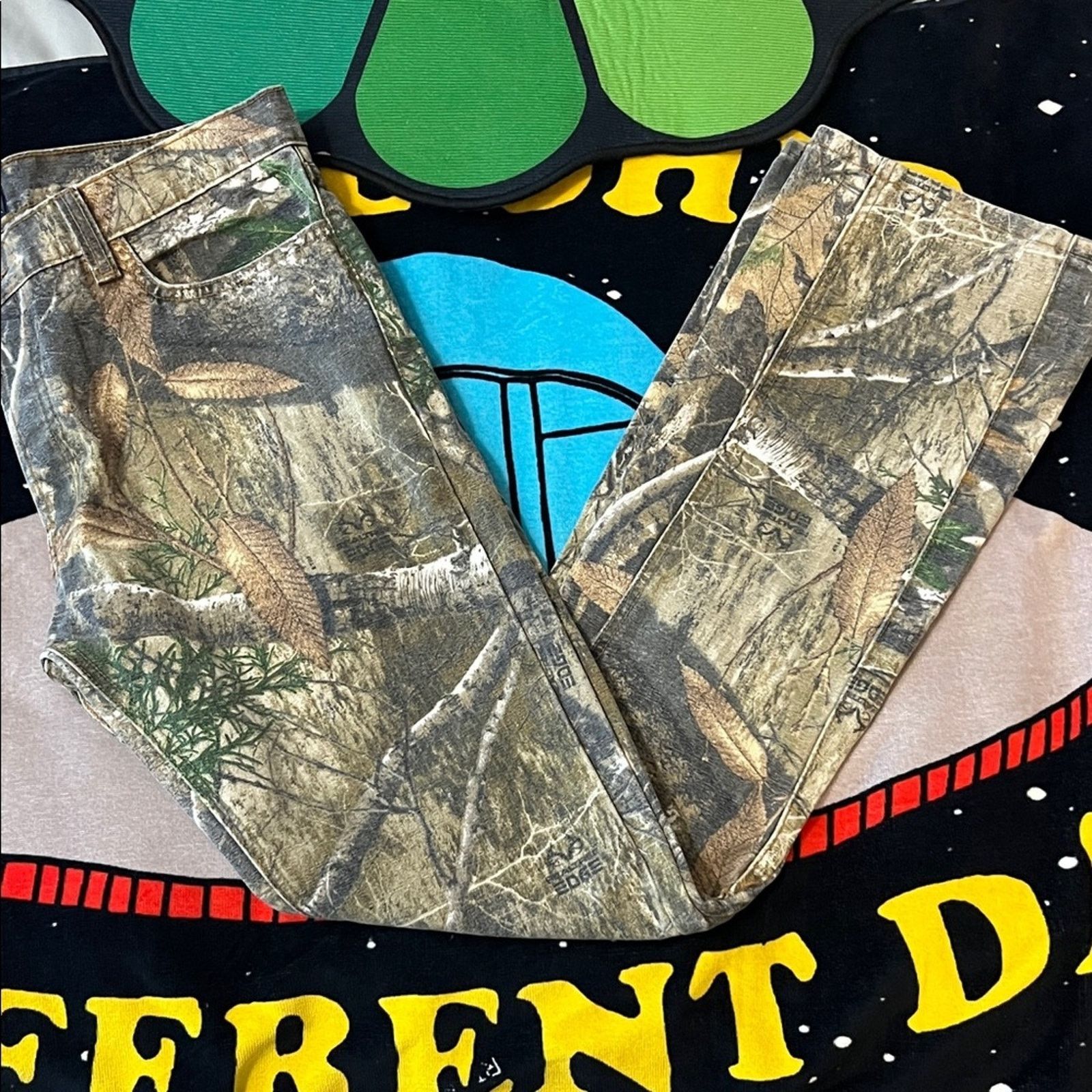 Lost hills Lost Hills Camo Relaxed Fit Men's Jeans Size US 34 / EU 50 - 6 Thumbnail
