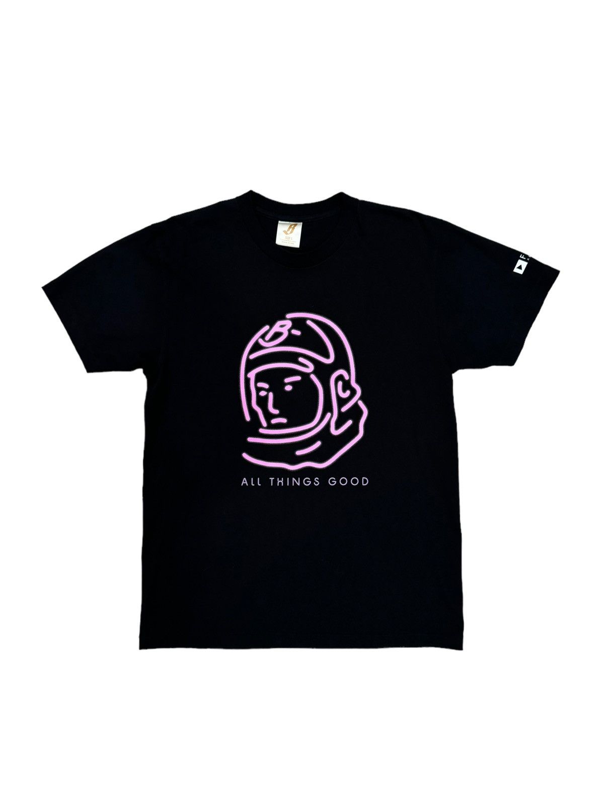 image of Billionaire Boys Club x Feature Helmet Short Sleeve T-Shirt in Black, Men's (Size Large)