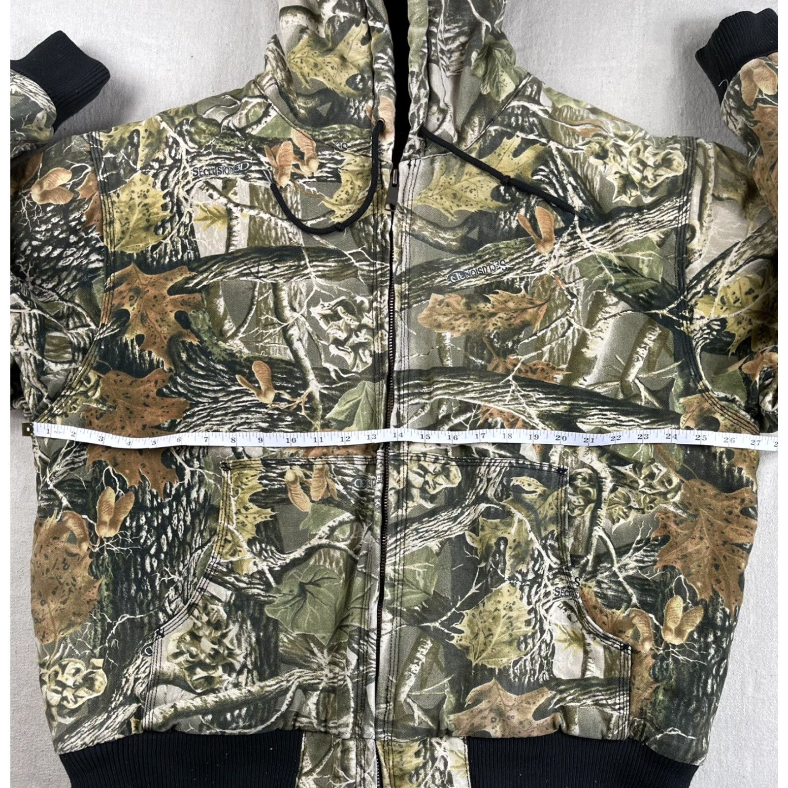 Vintage Cabelas Mens Canvas Camo Jacket XL Insulated Hunting 3D Quilted Seclusion Coat Size US XL / EU 56 / 4 - 6 Thumbnail