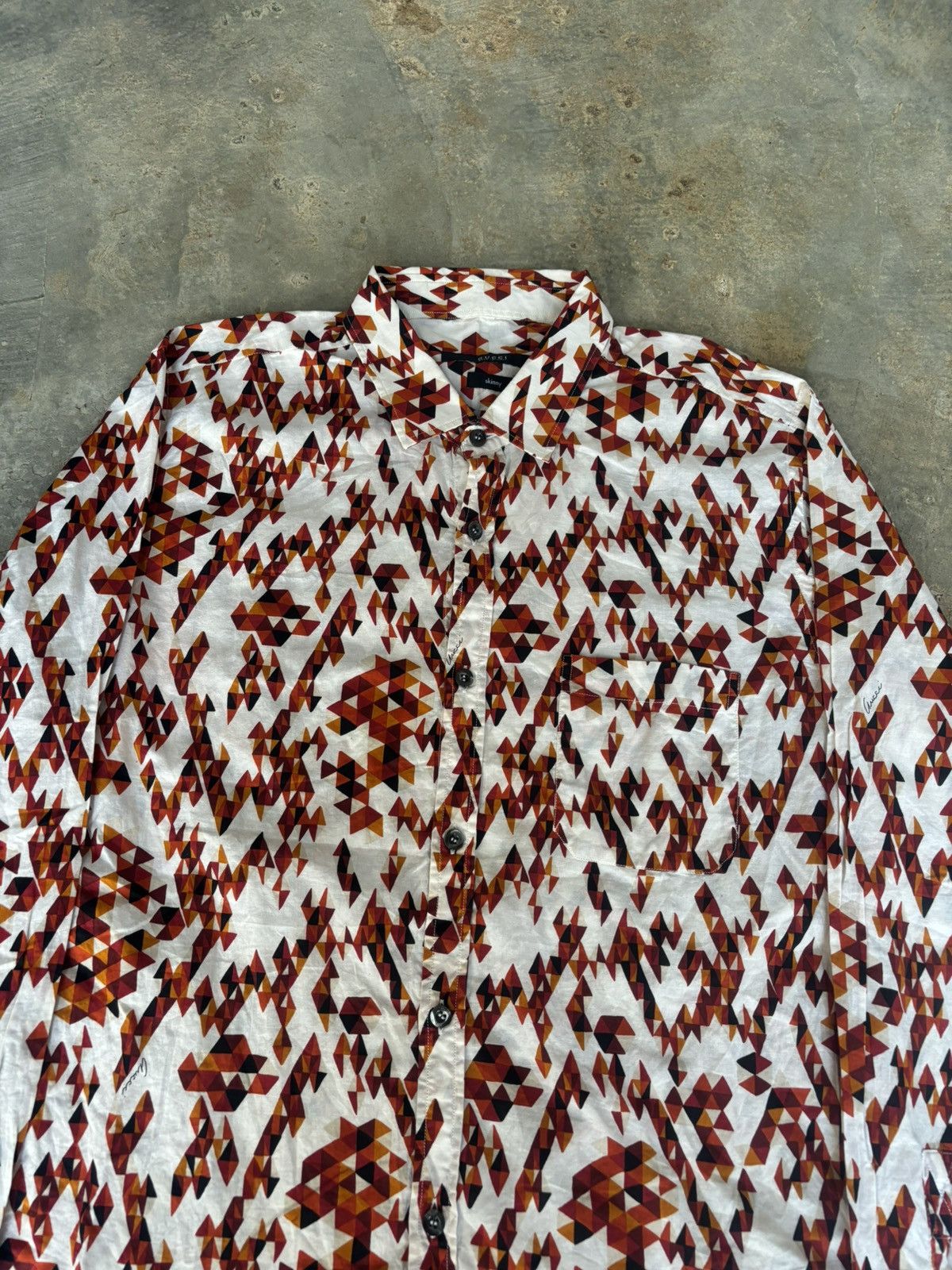 Gucci Gucci Skinny Button Up Made in Italy Size US L / EU 52-54 / 3 - 2 Thumbnail