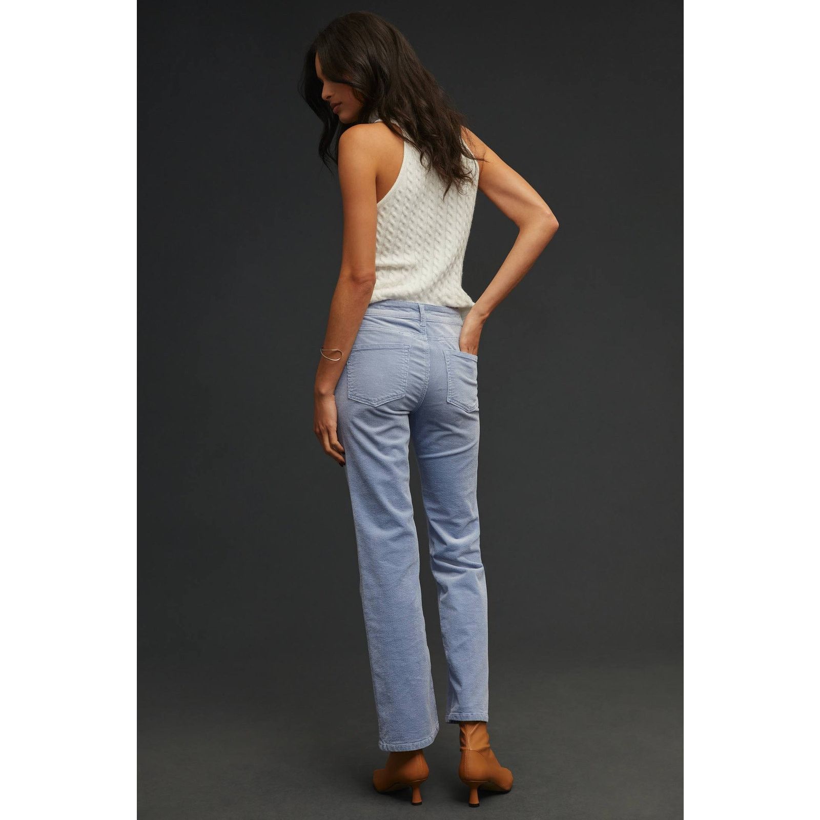 Anthropologie Anthropologie The Yaya Mid-Rise Crop Flare Corduroy J23T Size 23" - 6 Thumbnail