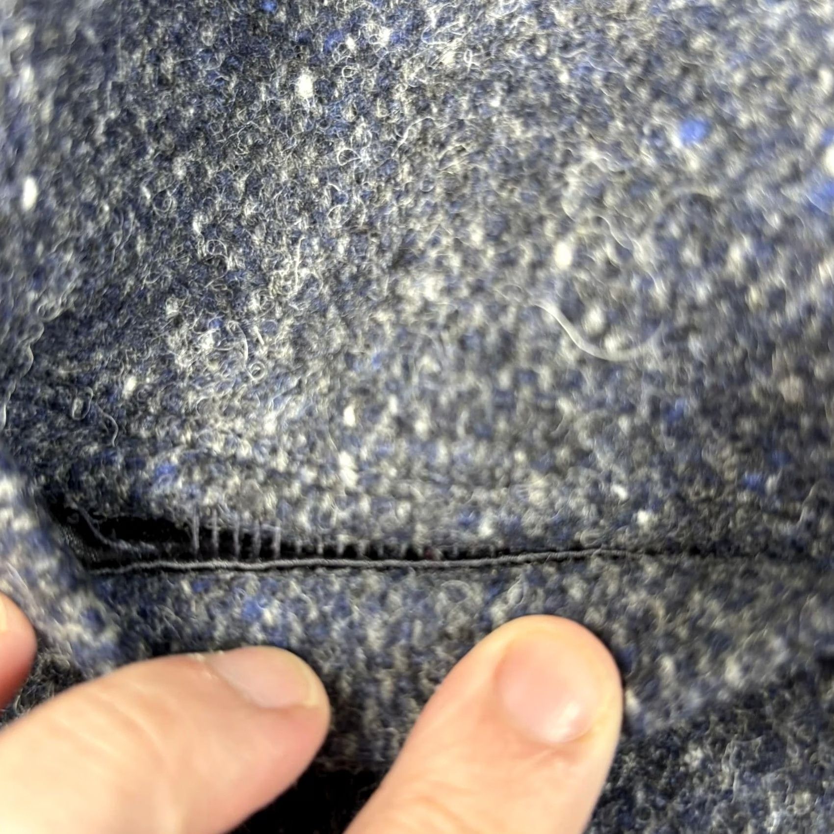 Vintage VINTAGE? No. Final: Jimmy Hourihan Vest Wool Tweed Ireland Donegal Navy Blue XS Mens Wool Vest with Pockets Front Button Closure Size US XS / EU 42 / 0 - 6 Thumbnail