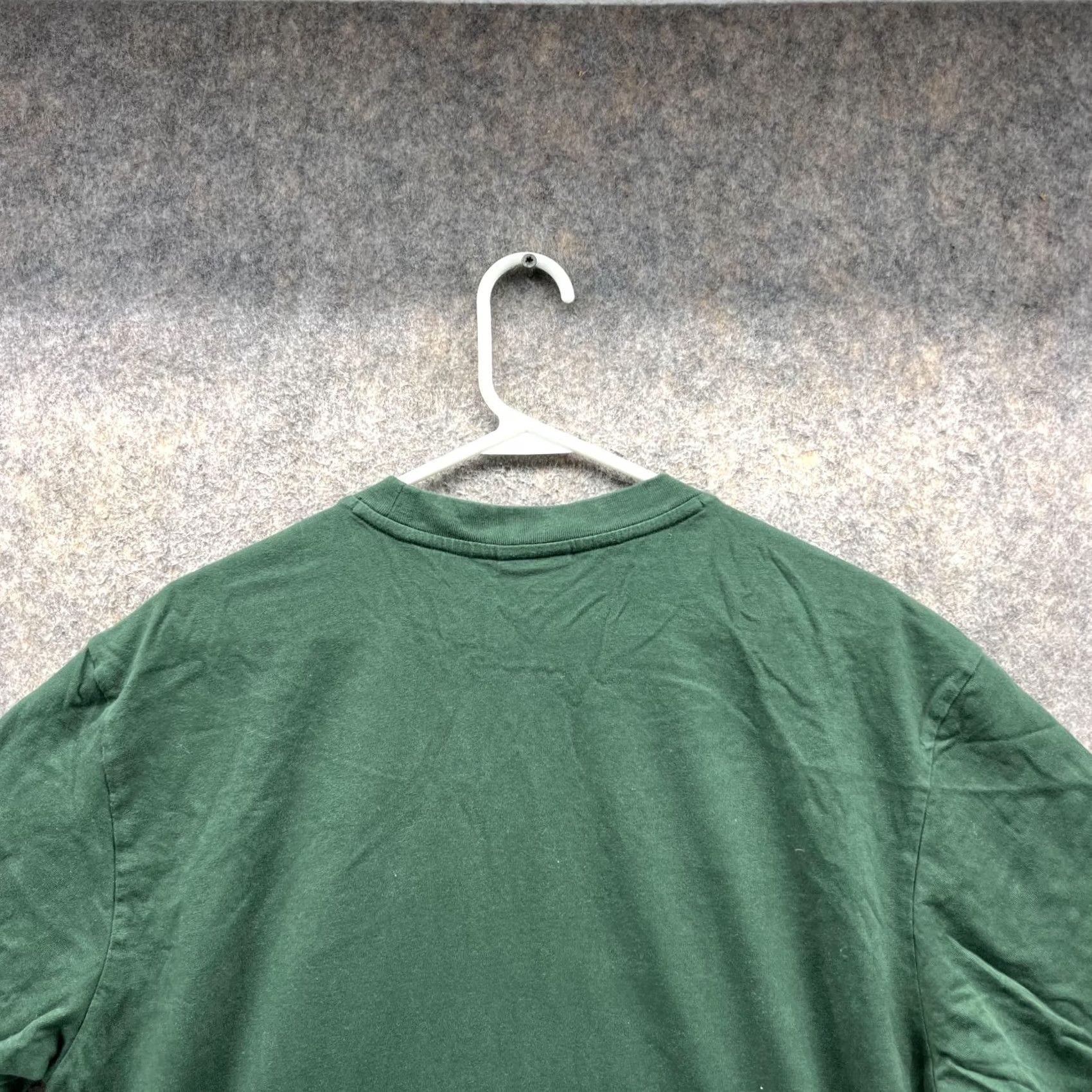 Guess VINTAGE GUESS Shirt Men M Green Crewneck Cotton Solid Logo 90s 00s All Seasons Mens Size US M / EU 48-50 / 2 - 4 Thumbnail