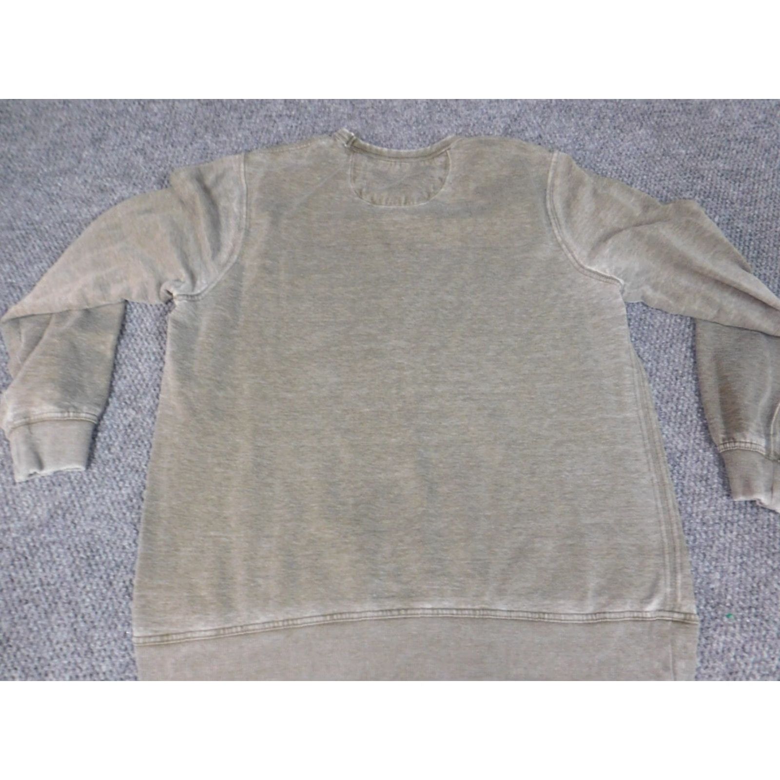 Lucky Brand Lucky Brand Mens Sweater XL Green Crewneck Pullover Knit Cotton Cable-Knit Long Sleeve Button Quilted Vintage N/A Size US XL / EU 56 / 4 - 6 Thumbnail