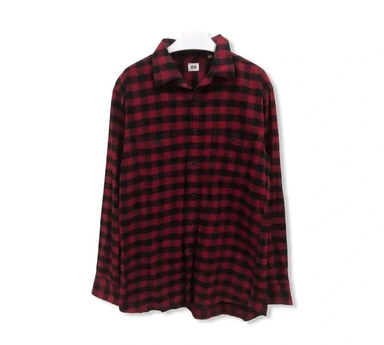 Japanese Brand Japanese Brand Uniqlo Plaid Tartan Flannel Shirt 👕 Size US M / EU 48-50 / 2 - 1 Thumbnail