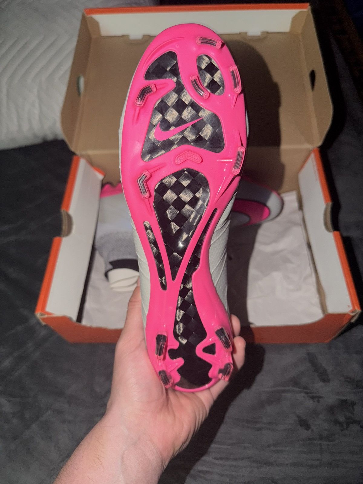 Nike Mercurial súper IV FG “wolf grey hyper pink” Size US 10 / EU 43 - 4 Thumbnail
