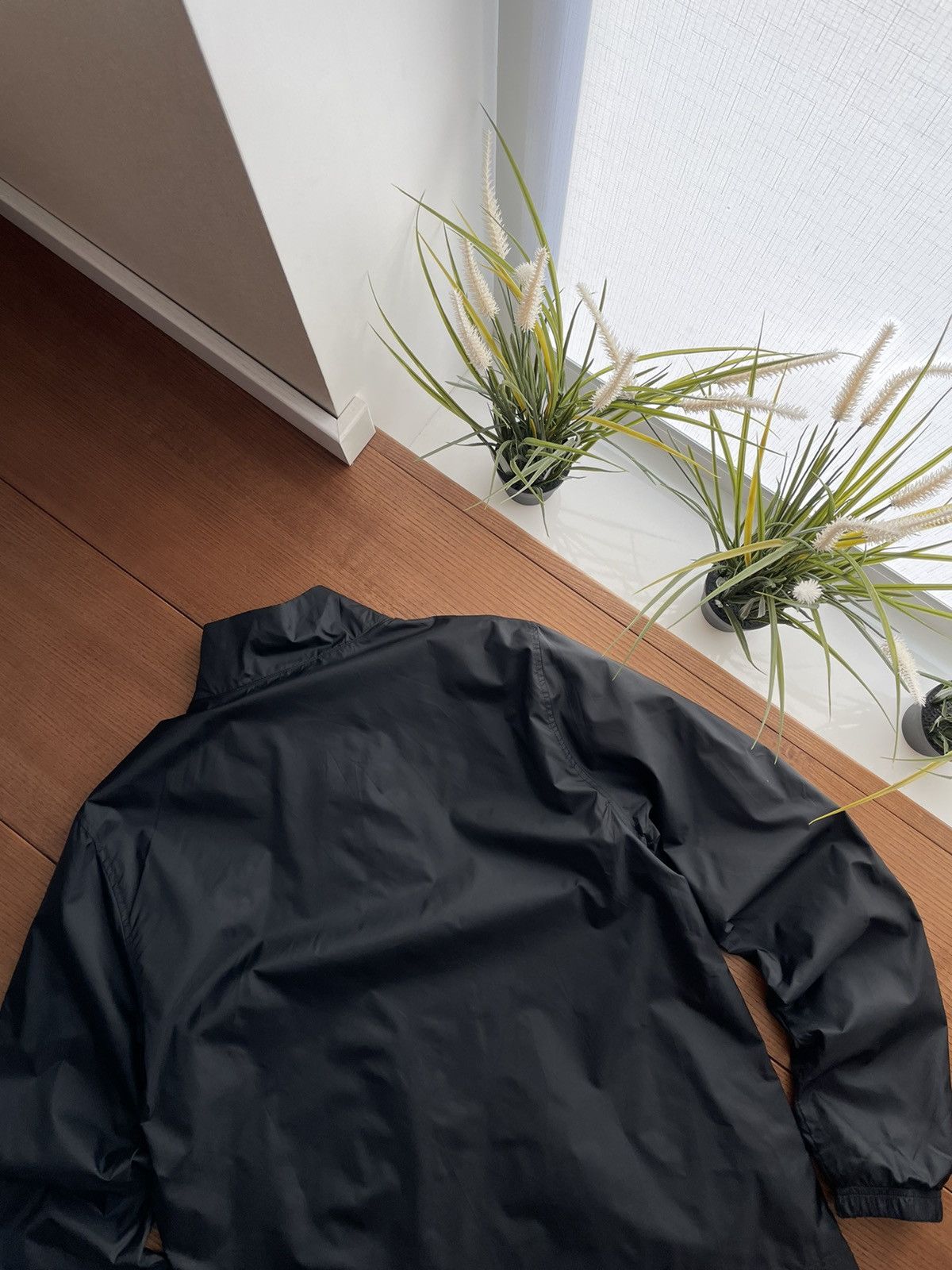 Designer × Nike Vintage Nike Swoosh Drill Nylon Tracking Track Jacket Bomber Size US M / EU 48-50 / 2 - 13 Thumbnail