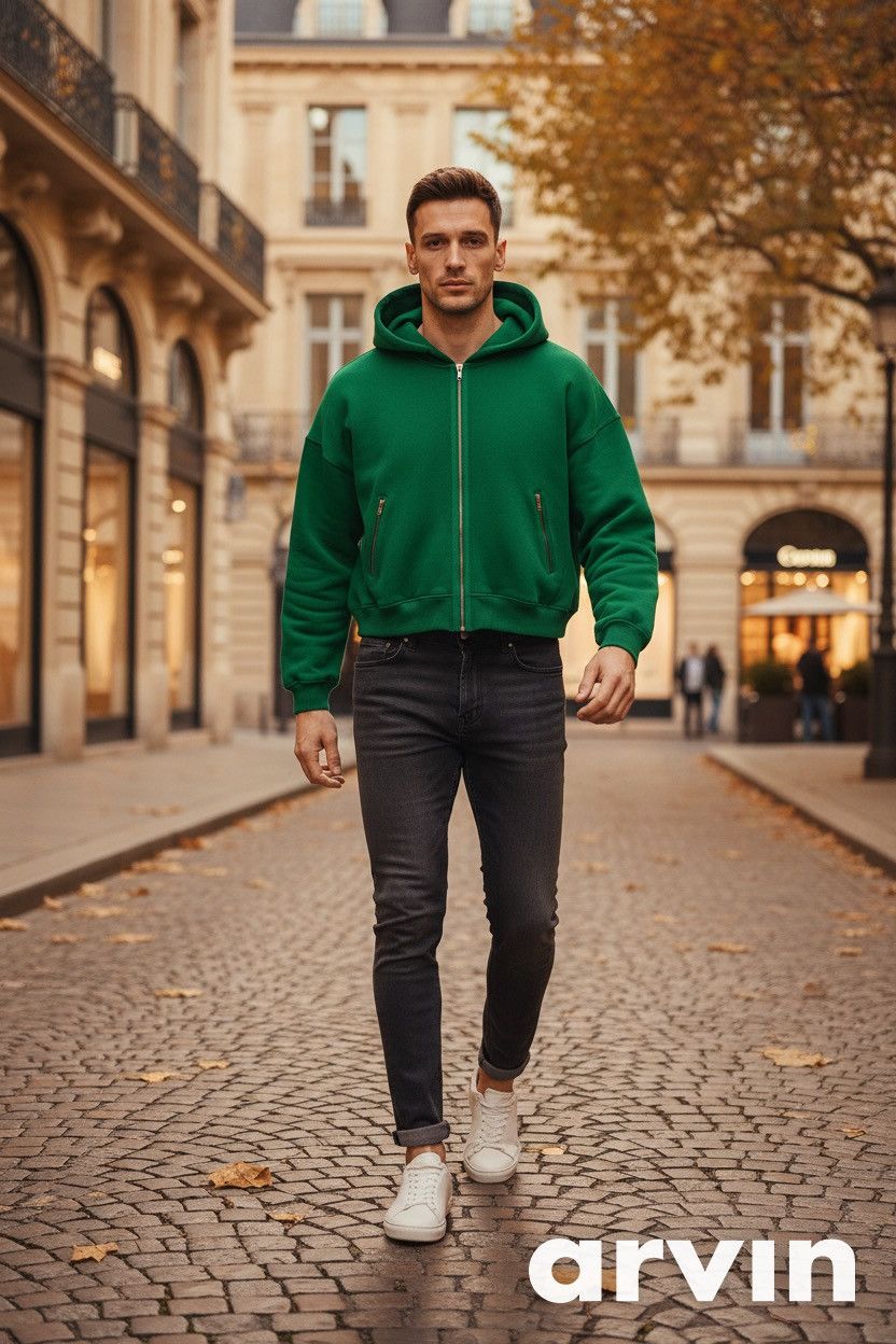 Moschino Moschino Couture Green Graphic Hoodie – Size M Size US M / EU 48-50 / 2 - 1 Thumbnail