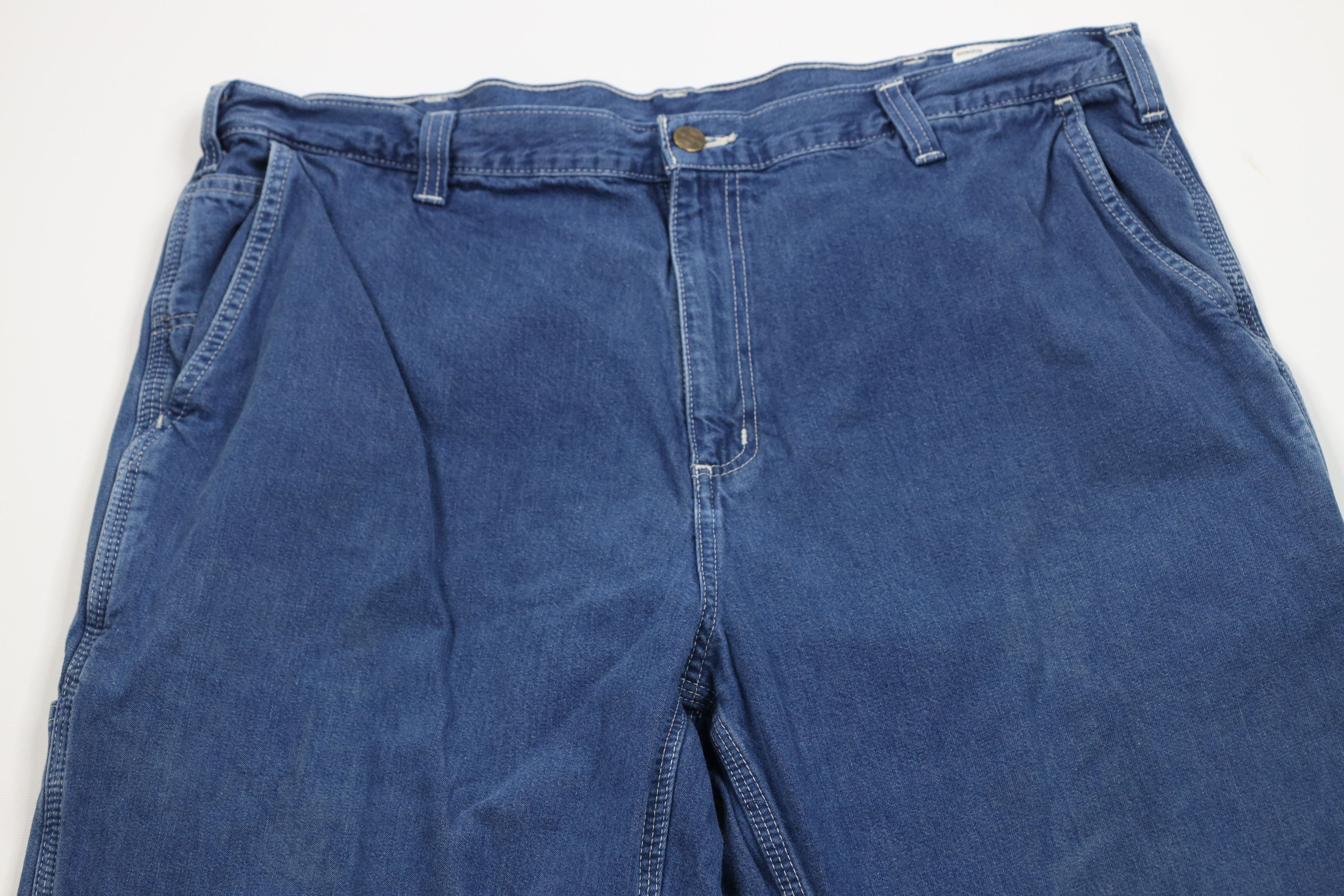 Carhartt Vintage Y2K Carhartt Wide Leg Dungaree Denim Jeans Blue Size US 40 / EU 56 - 2 Thumbnail