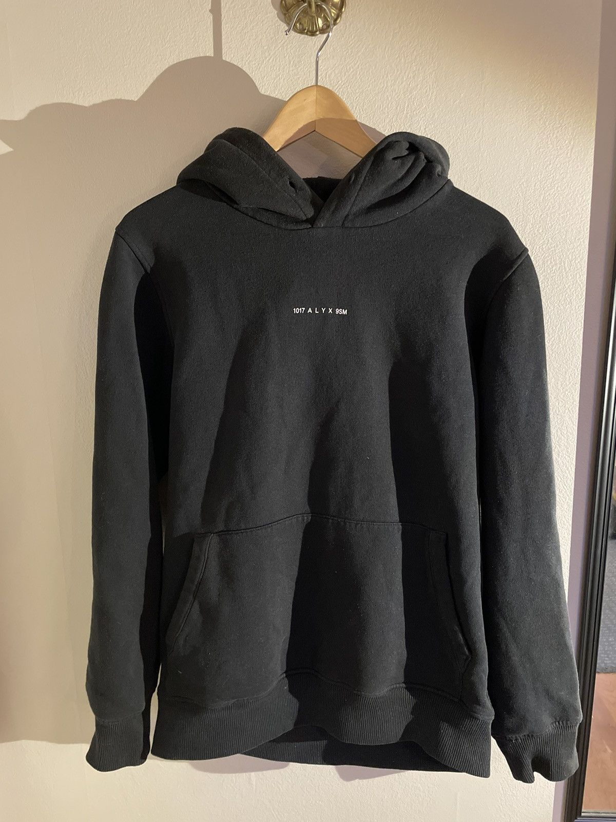 image of 1017 Alyx 9Sm Visual Hoodie in Black, Men's (Size Medium)