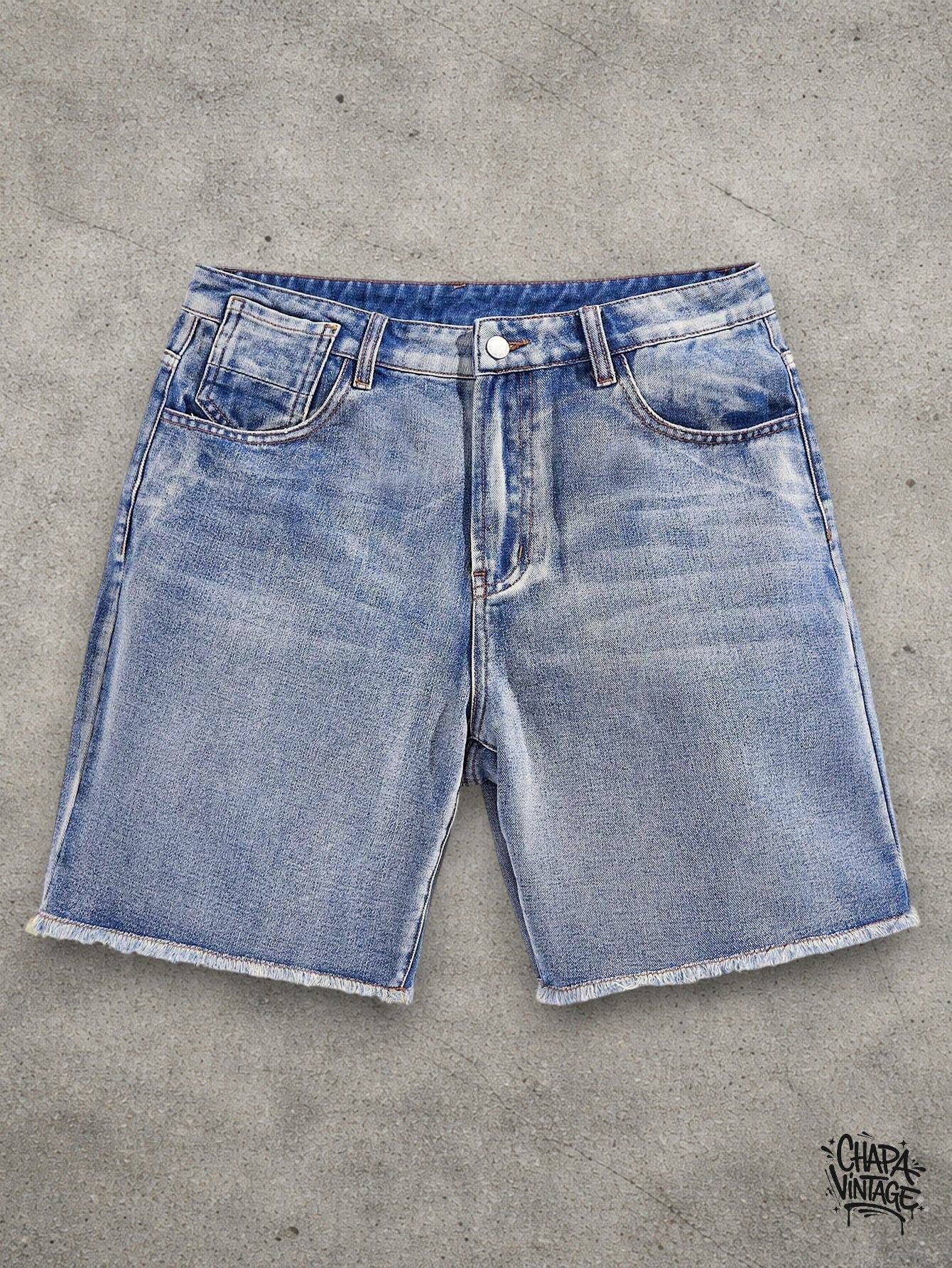 Vintage Washed denim shorts Size US 32 / EU 48 - 1 Thumbnail