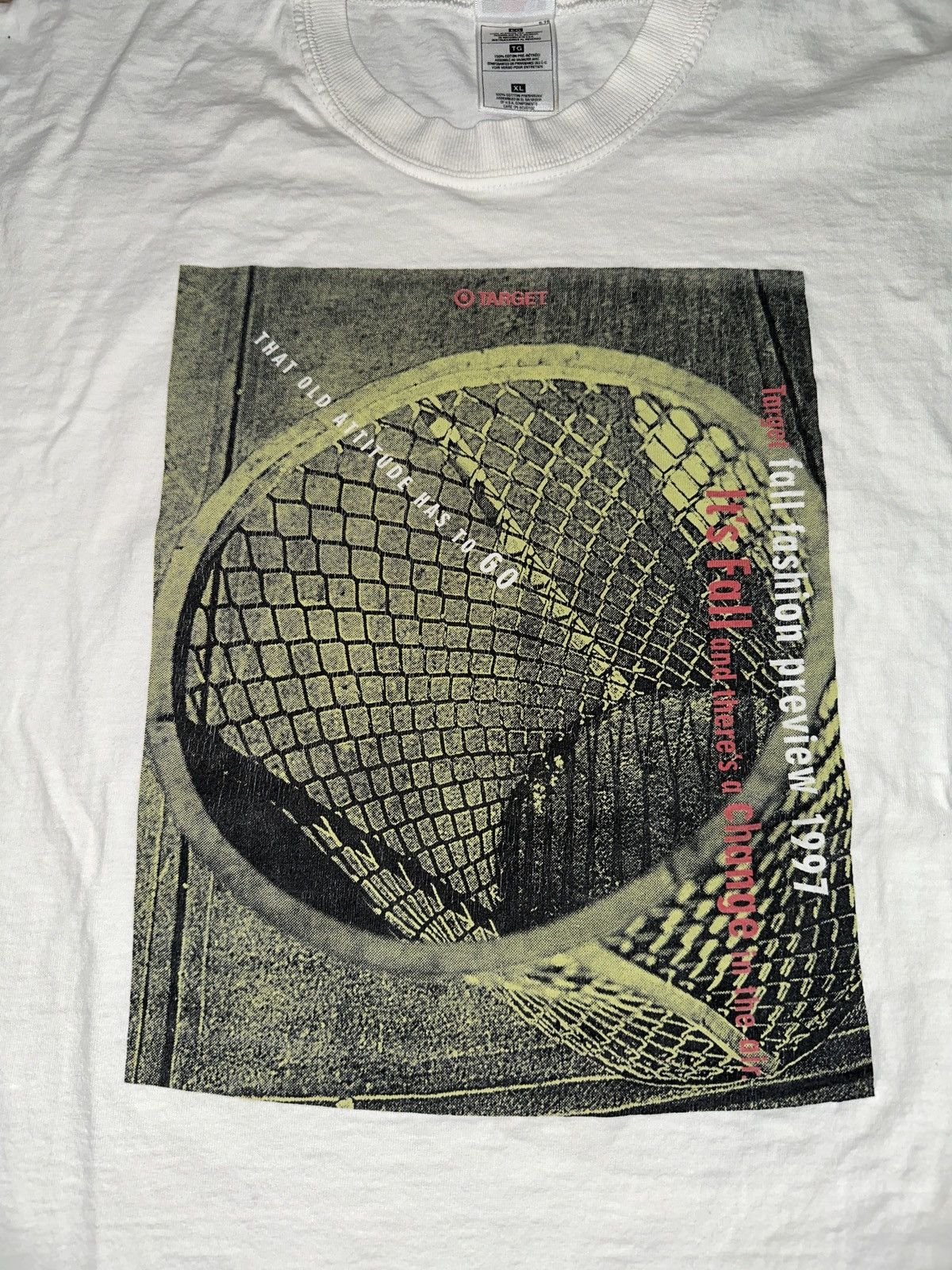 Fruit Of The Loom Vintage 1997 Target Fall Catalog Promo T-Shirt Size US XL / EU 56 / 4 - 3 Thumbnail