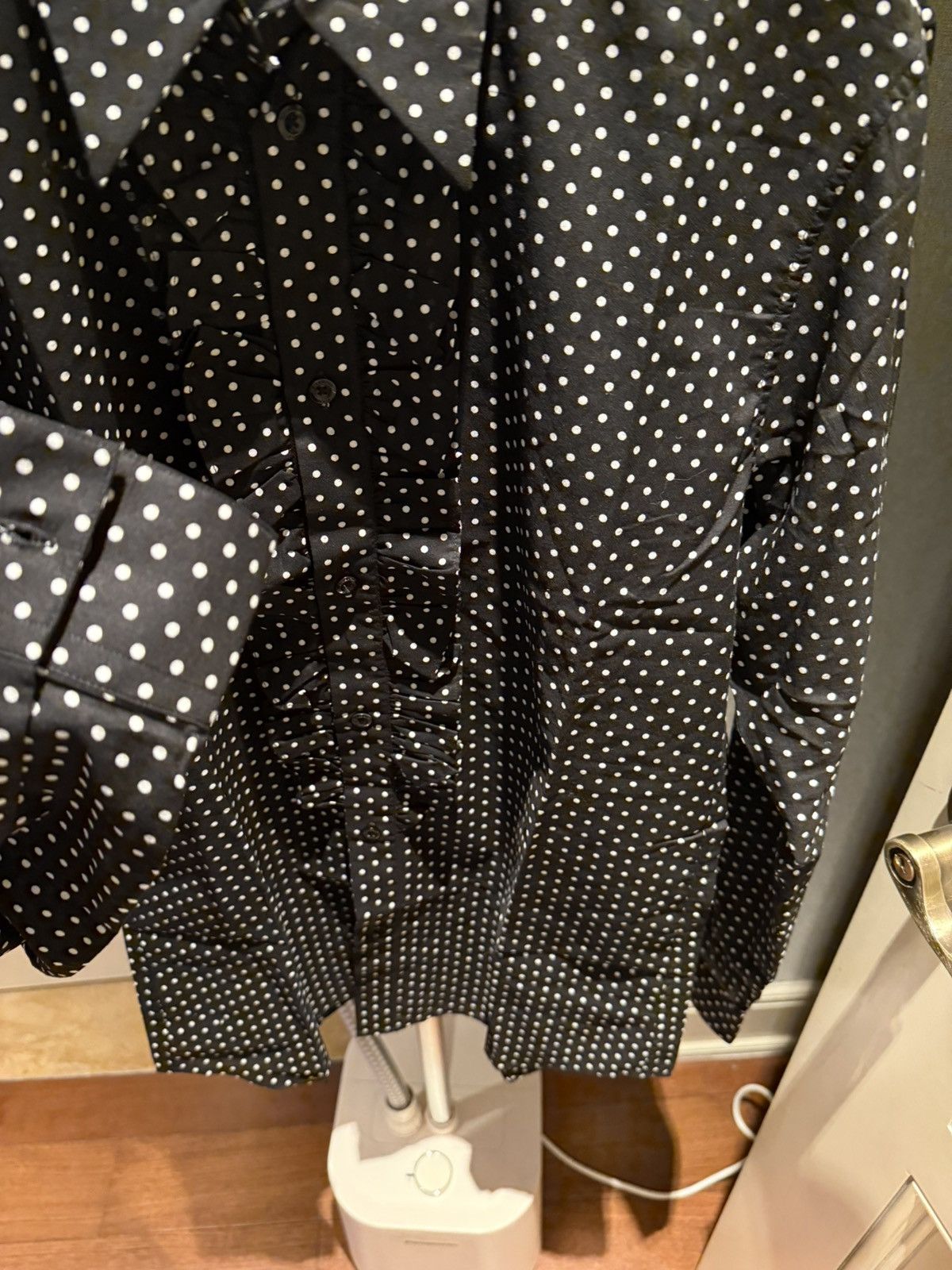 Givenchy polka dots ruffles black shirt collar size38 Size US S / EU 44-46 / 1 - 7 Thumbnail