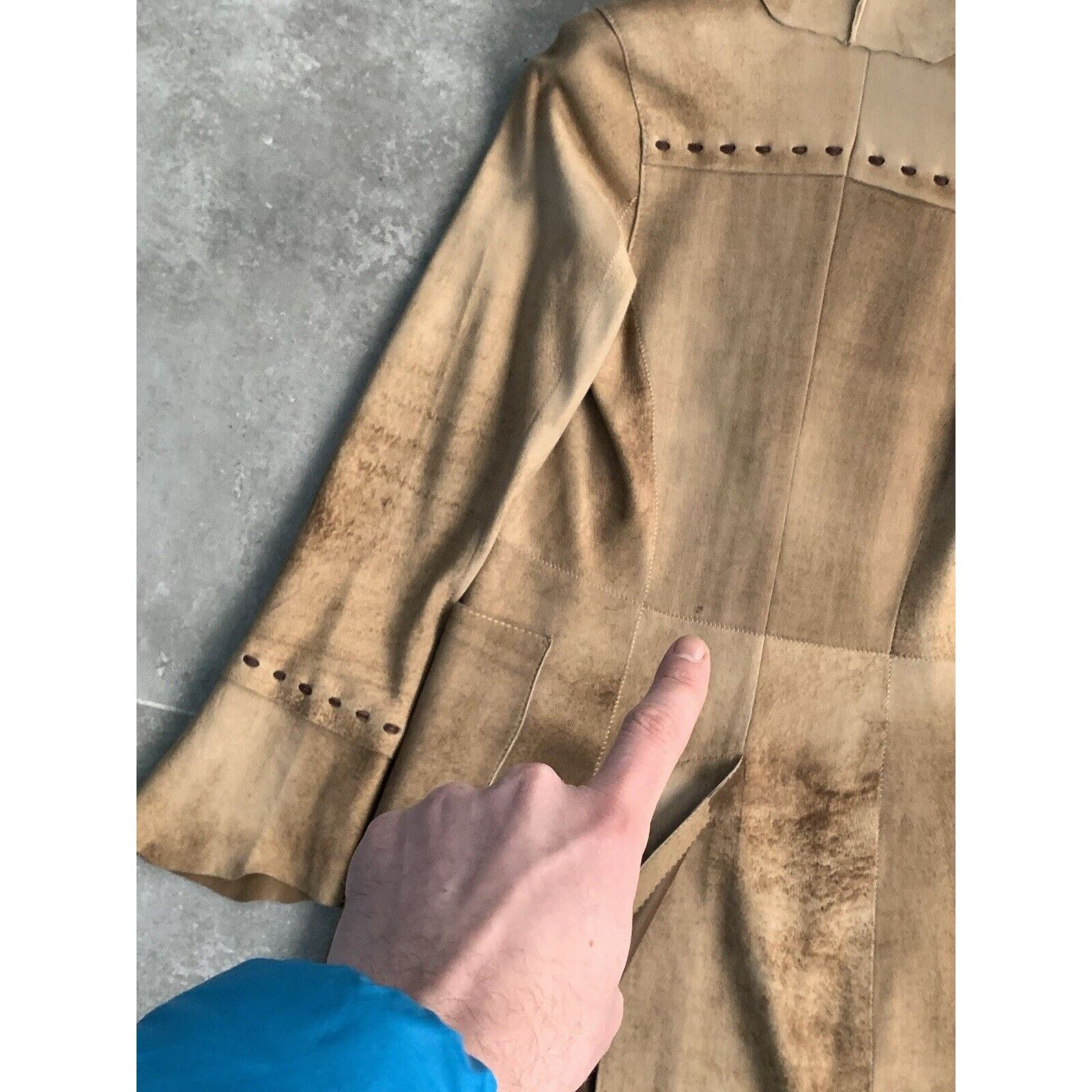 Other × Vintage SYLVIE SCHIMMEL Lamb Leather Trench Coat Jacket EU 36 US 4 Size S / US 4 / IT 40 - 23 Thumbnail
