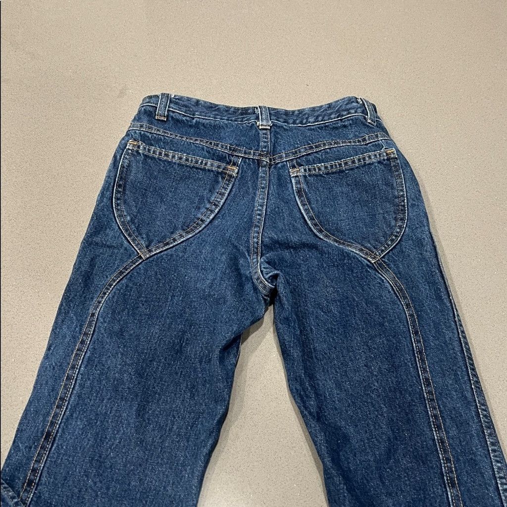 Sears Vintage 70’s Sears Dark Blue Bootcut Women’s Jeans Size 30" / US 8 / IT 44 - 3 Thumbnail
