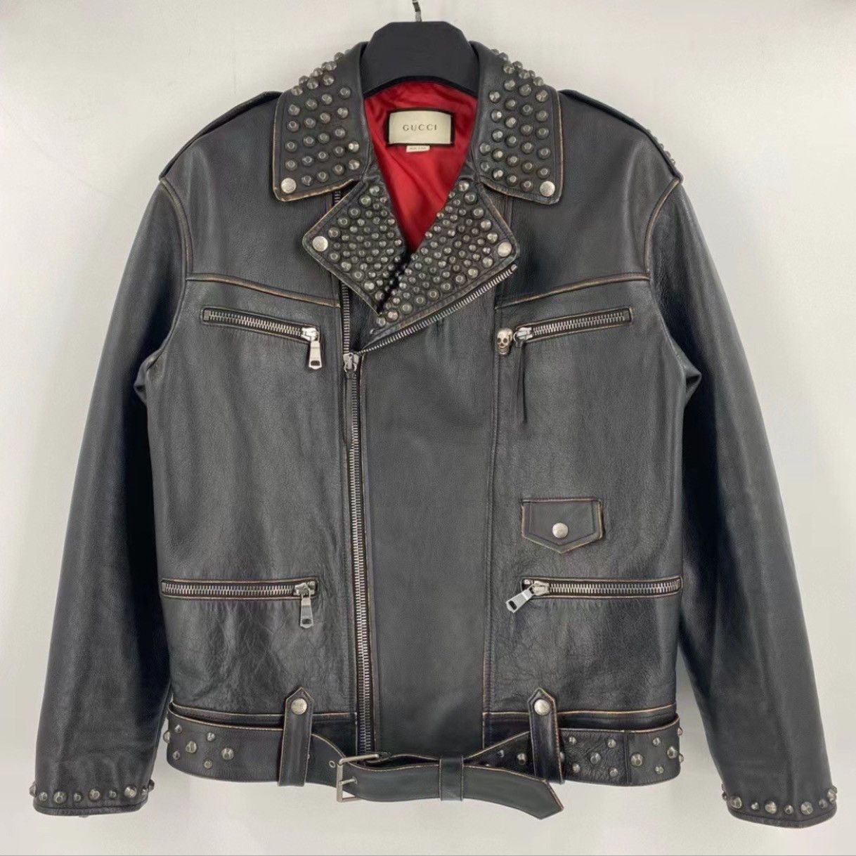 Gucci Gucci King Charles Spaniel leather biker jacket Coat Size US S / EU 44-46 / 1 - 2 Thumbnail