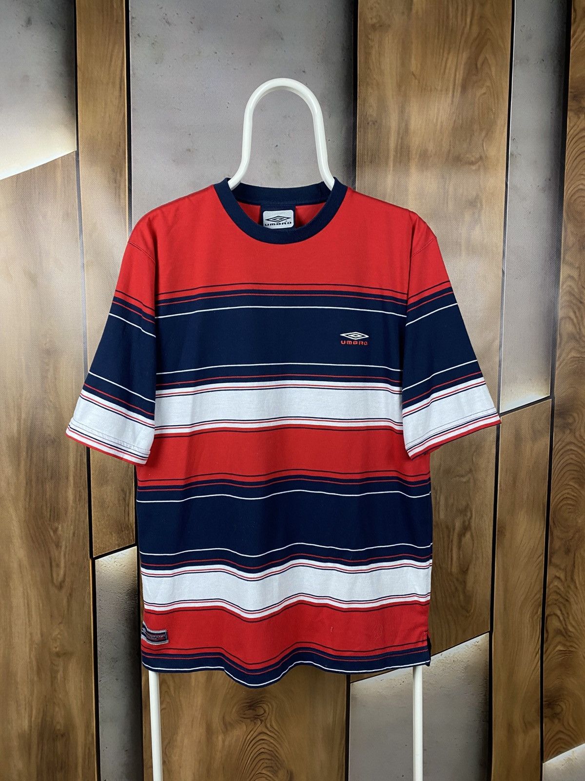 Umbro 🎳Vintage T-Shirt Umbro Striped Tee🎳 Size US L / EU 52-54 / 3 - 1 Thumbnail