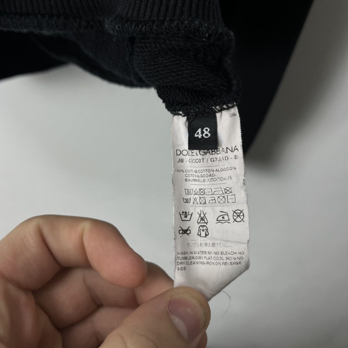 Dolce Gabbana zip hoodie vintage Rare Size M Black