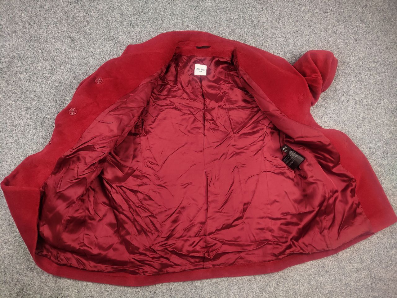 Cinzia Rocca Cinzia Rocca Due coat Red alpaca stand-up collar Jacket Size XL / US 12-14 / IT 48-50 - 15 Thumbnail