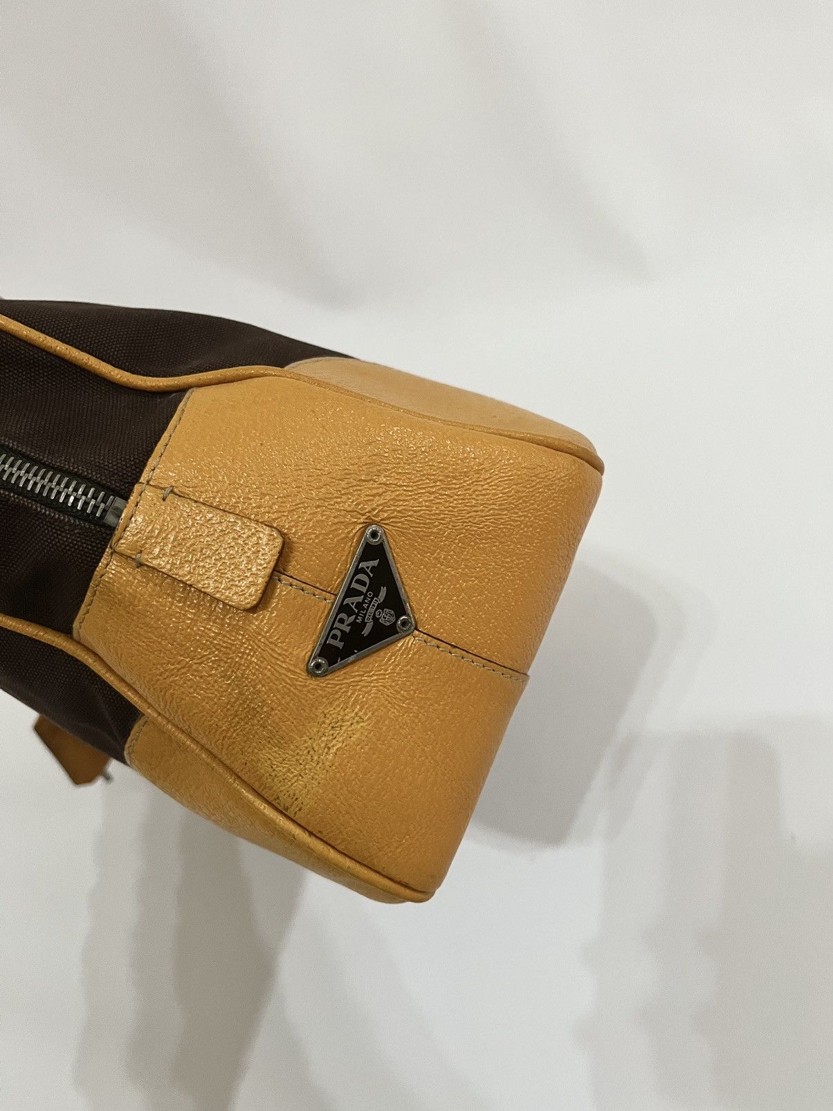 Prada Prada vintage Cinghiale Trimmed Canapa Bowler Bag Authentic Size ONE SIZE - 6 Thumbnail
