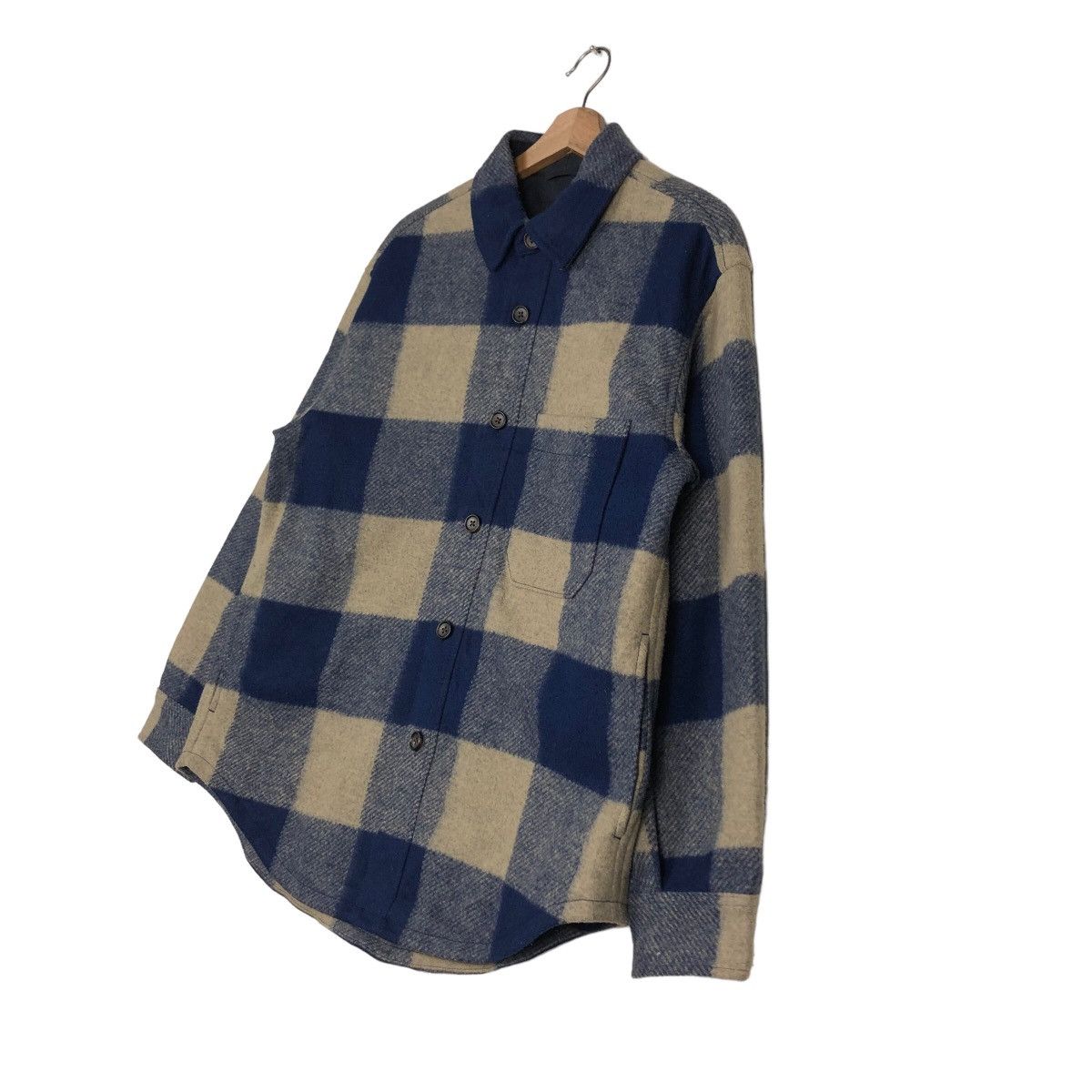 Japanese Brand 🔥Vintage Wool Flannel Jacket Tartan Uniqlo Issey Miyake Size US M / EU 48-50 / 2 - 2 Thumbnail
