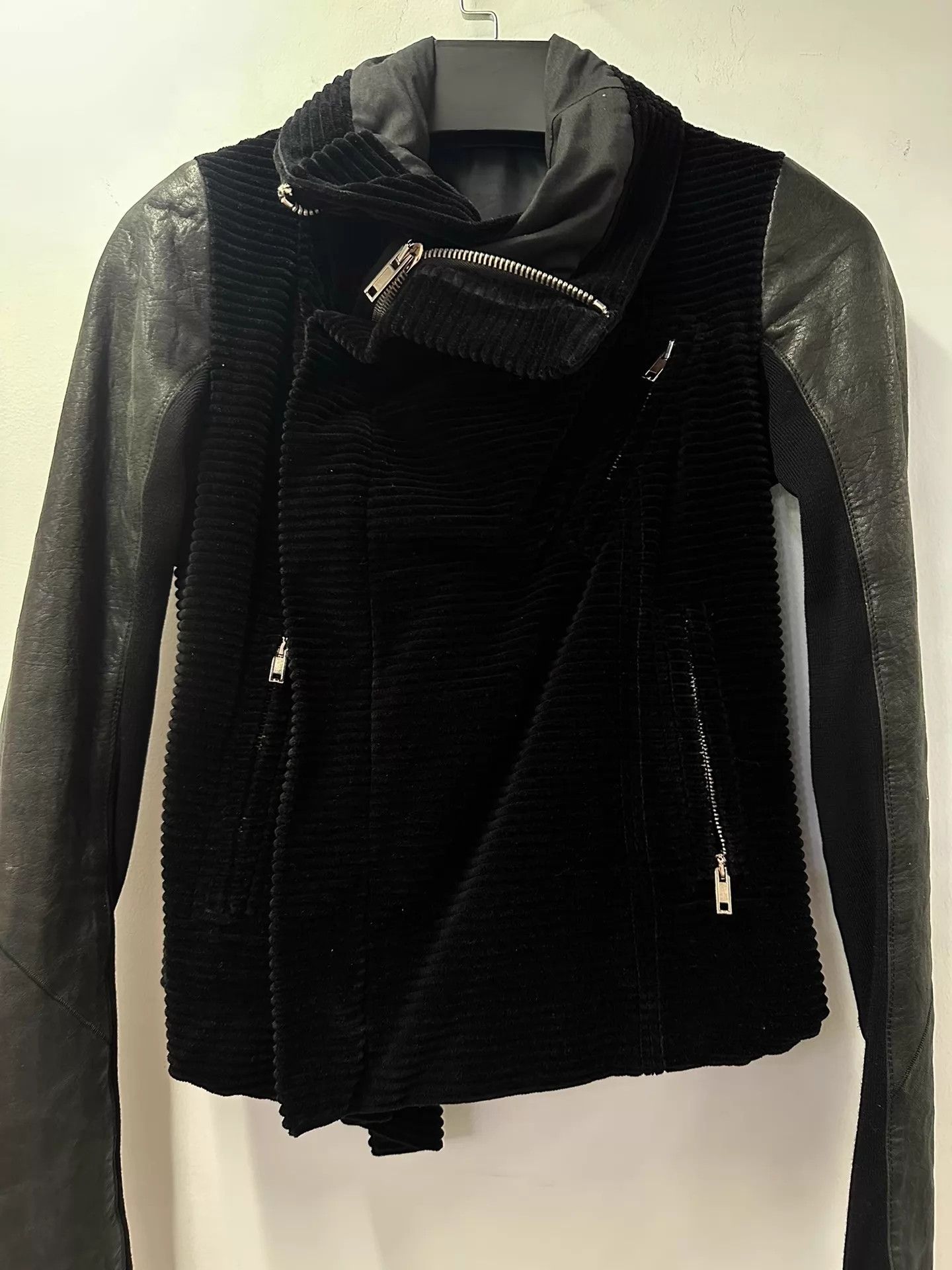 Rick Owens Rick Owens Corduroy Biker Jacket Women's Size XS / US 0-2 / IT 36-38 - 2 Thumbnail