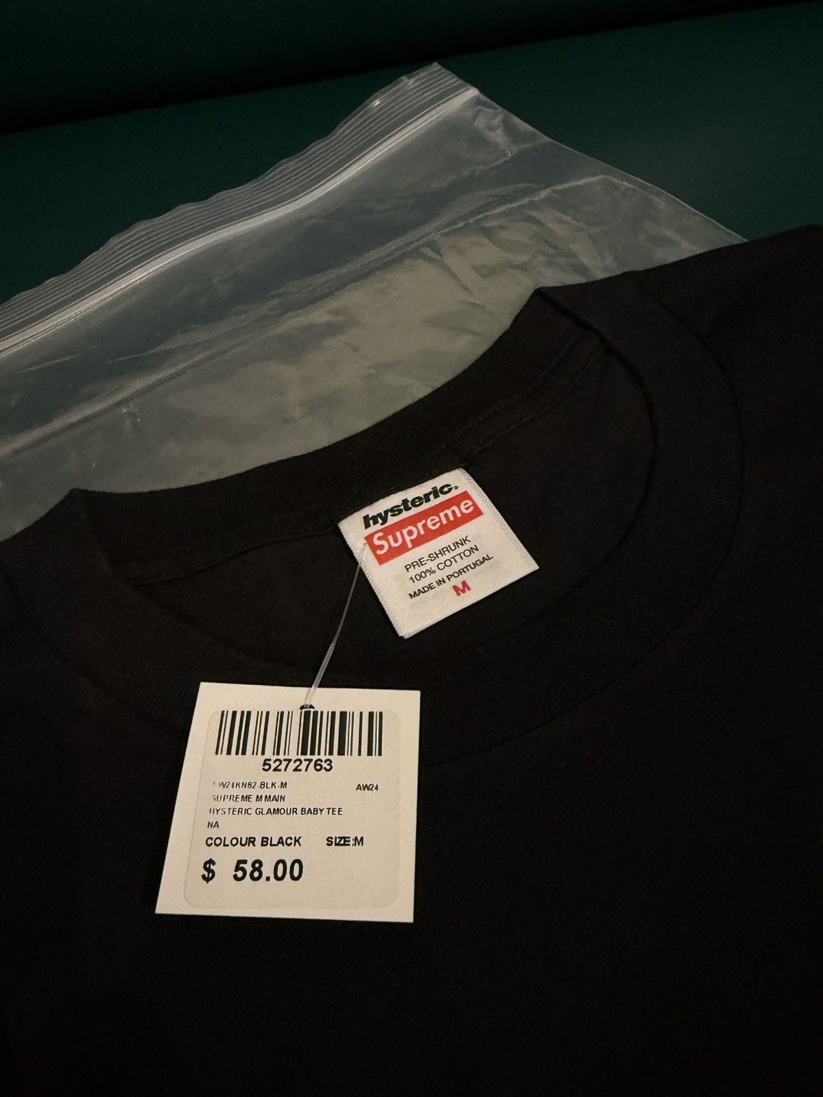 Hysteric Glamour Supreme Hysteric Glamour Black Baby Tee Top FW24 Size M / US 6-8 / IT 42-44 - 2 Thumbnail