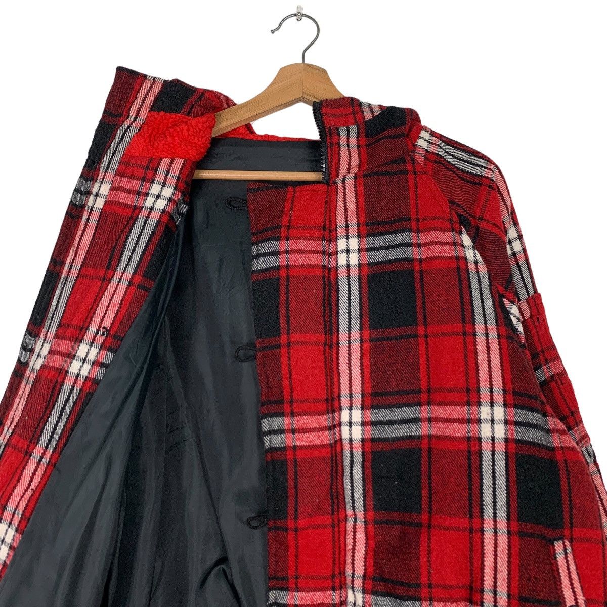 Japanese Brand OCTOPUS ARMY Tartan Button Zipper Hooded Jacket #0462-C21 Size US XL / EU 56 / 4 - 11 Thumbnail
