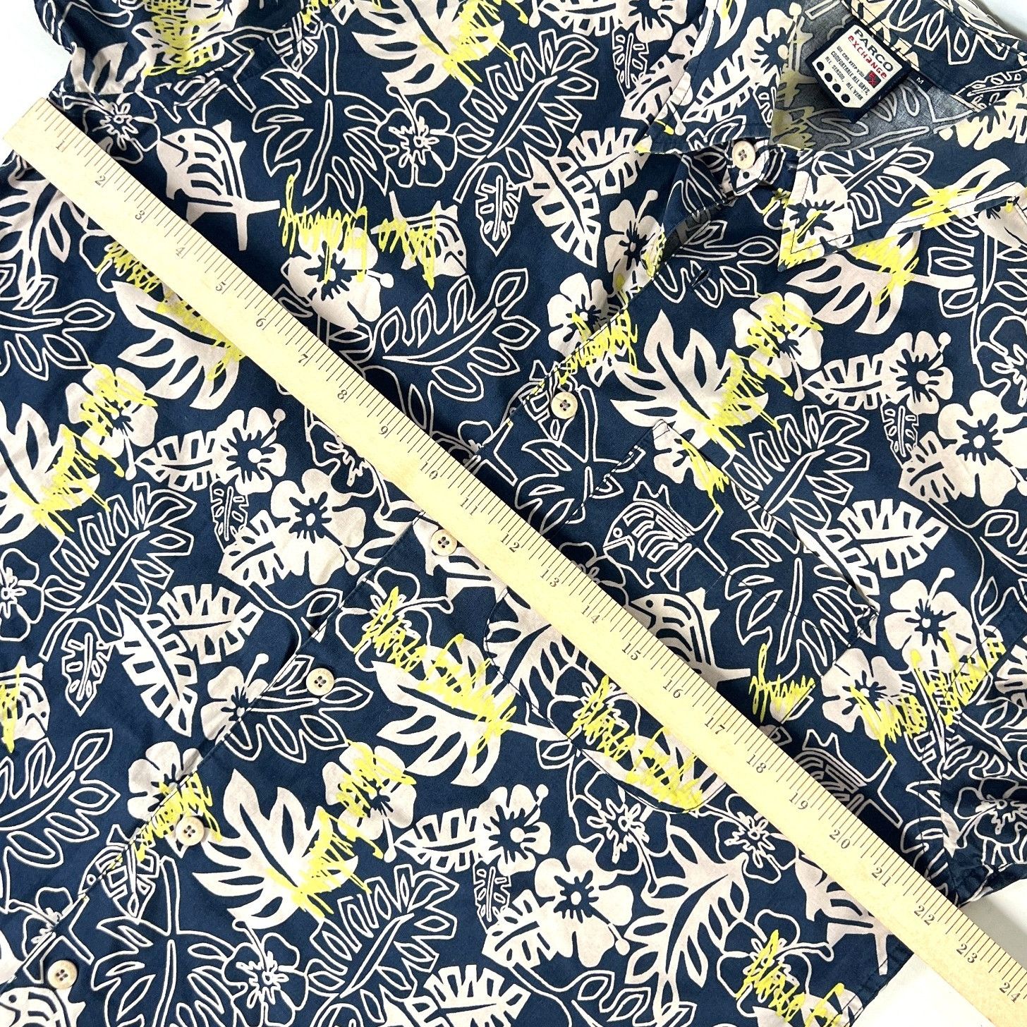 Other Parco Exchange Floral Tropical Mens Hawaiian Shirt size Medi Size US M / EU 48-50 / 2 - 6 Thumbnail
