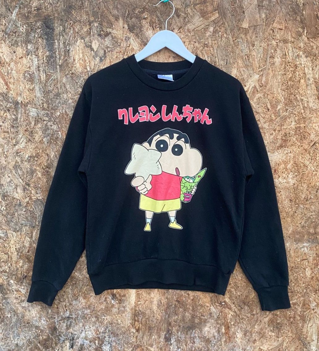 Anime Vintage Crayon Shin Chan Anime Japan Sweatshirt Size US L / EU 52-54 / 3 - 1 Thumbnail
