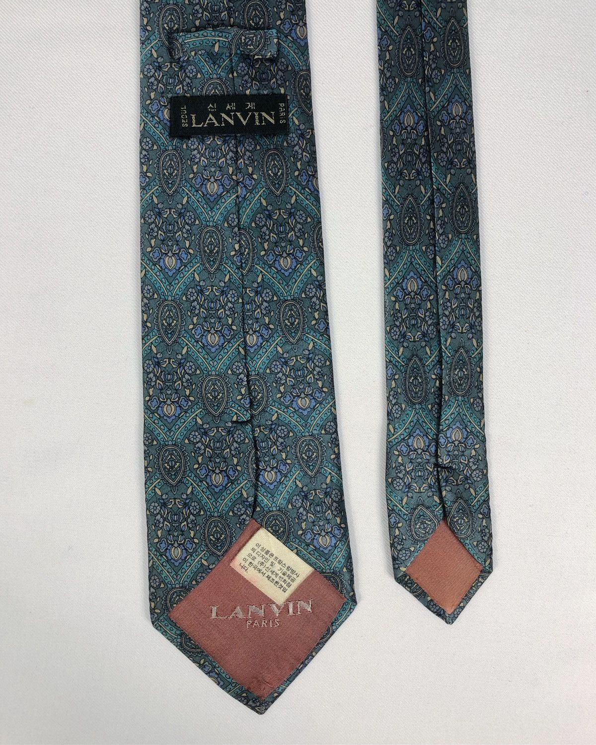 Lanvin Rare Vintage Lanvin Paris Paisley Silk Tie Size ONE SIZE - 5 Thumbnail
