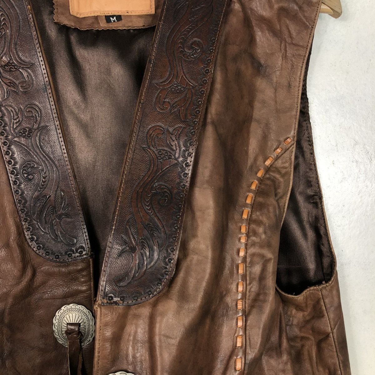 Japanese Brand 🔥VINTAGE KOBLER JACKET GENUINE LEATHER COWBOY ISSEY MOYAKE Size US M / EU 48-50 / 2 - 15 Thumbnail