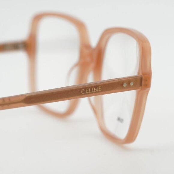 Celine Celine CL50076I 074 Eyeglasses Flamed Havana 57mm Square Size ONE SIZE - 5 Thumbnail