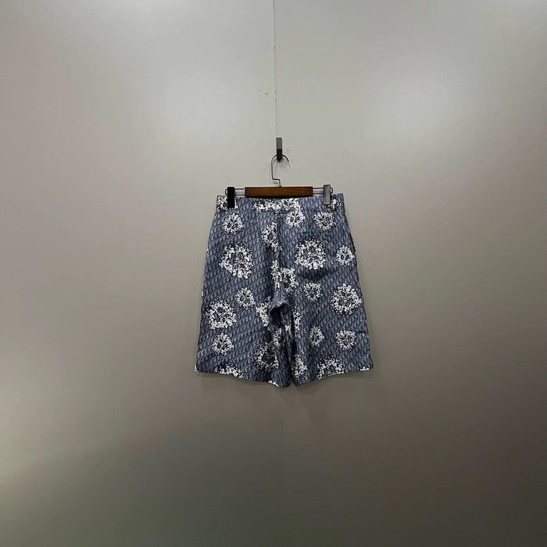 DENIM TEARS × Dior Gucci Denim Tears co-branded full-print logo shorts 2501-Ne Size US 28 / EU 44 - 2 Thumbnail