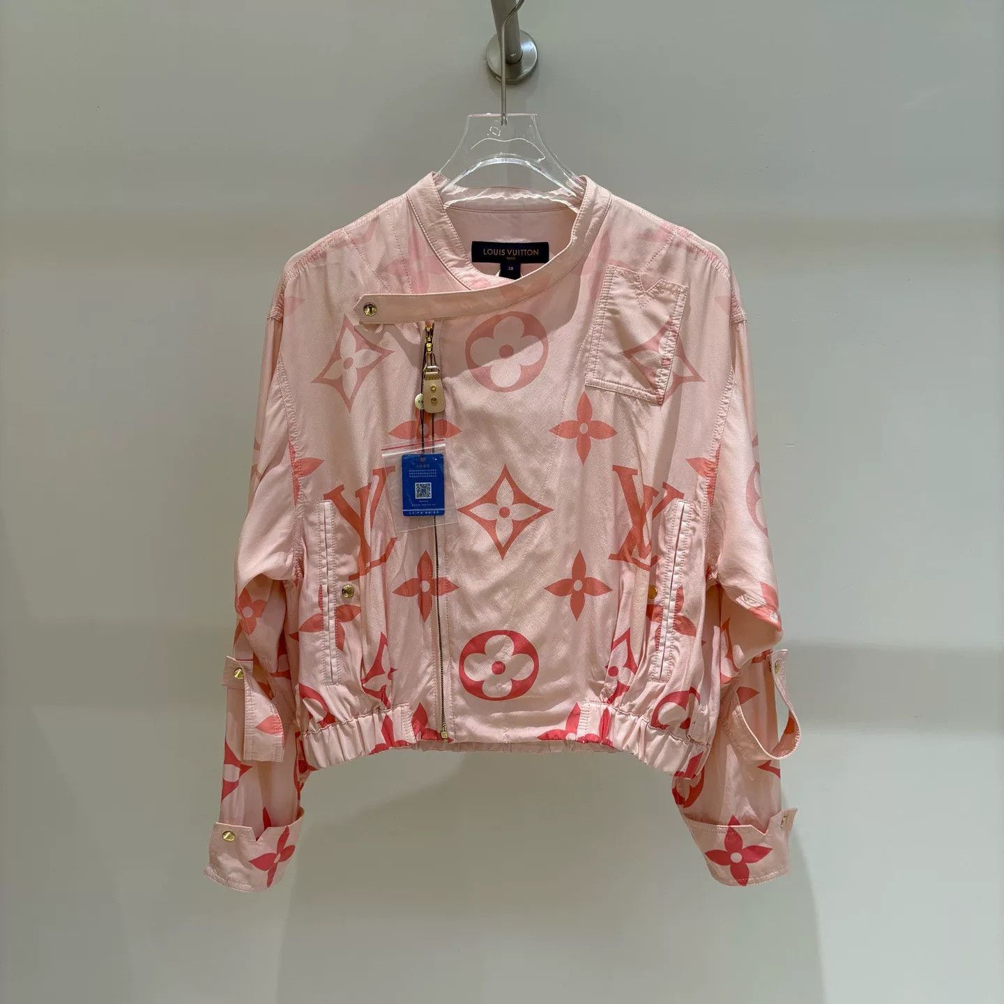 Louis Vuitton Pink Monogram Silk Jacket