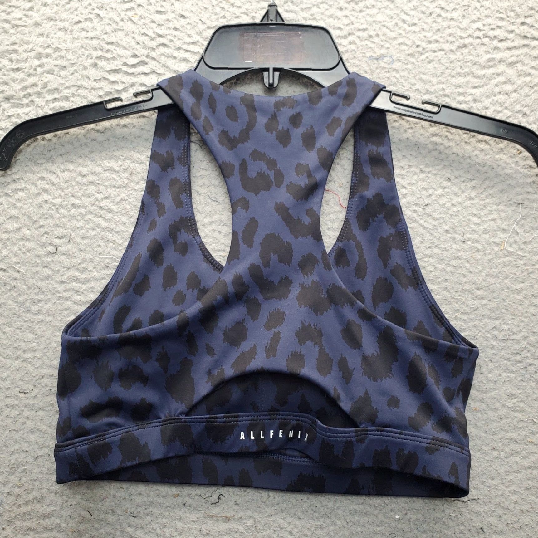 Vintage Allfenix Sports Bra Womens L Multi Leopard Print Stretch Athletic Racerback Size ONE SIZE - 2 Thumbnail