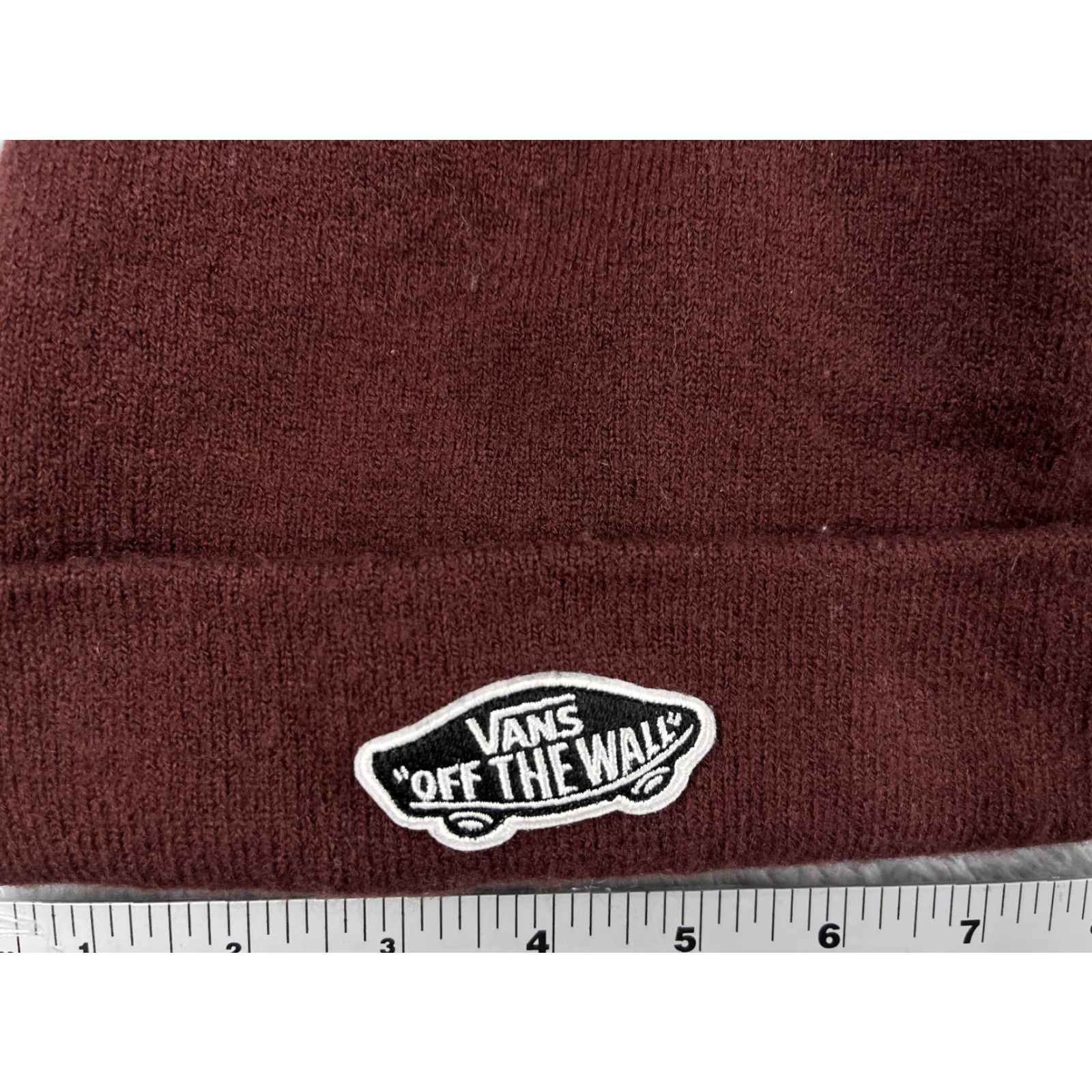 Vans VANS Beanie Hat Adult One Size Brown Knit Acrylic Blend Skater Style Mens 90s Beach Sports Classic Size ONE SIZE - 2 Thumbnail