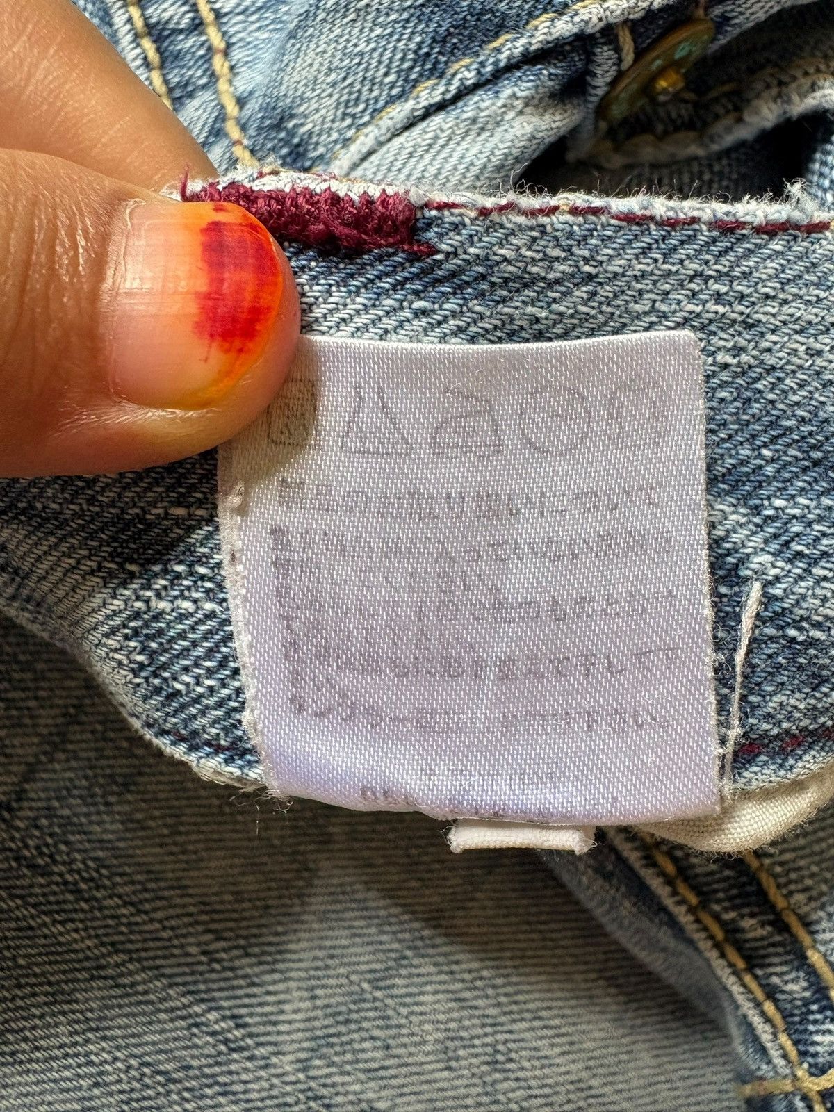 Japanese Brand Vintage Nylaus Embellished Distressed Loose Baggy Jeans Size US 32 / EU 48 - 11 Thumbnail