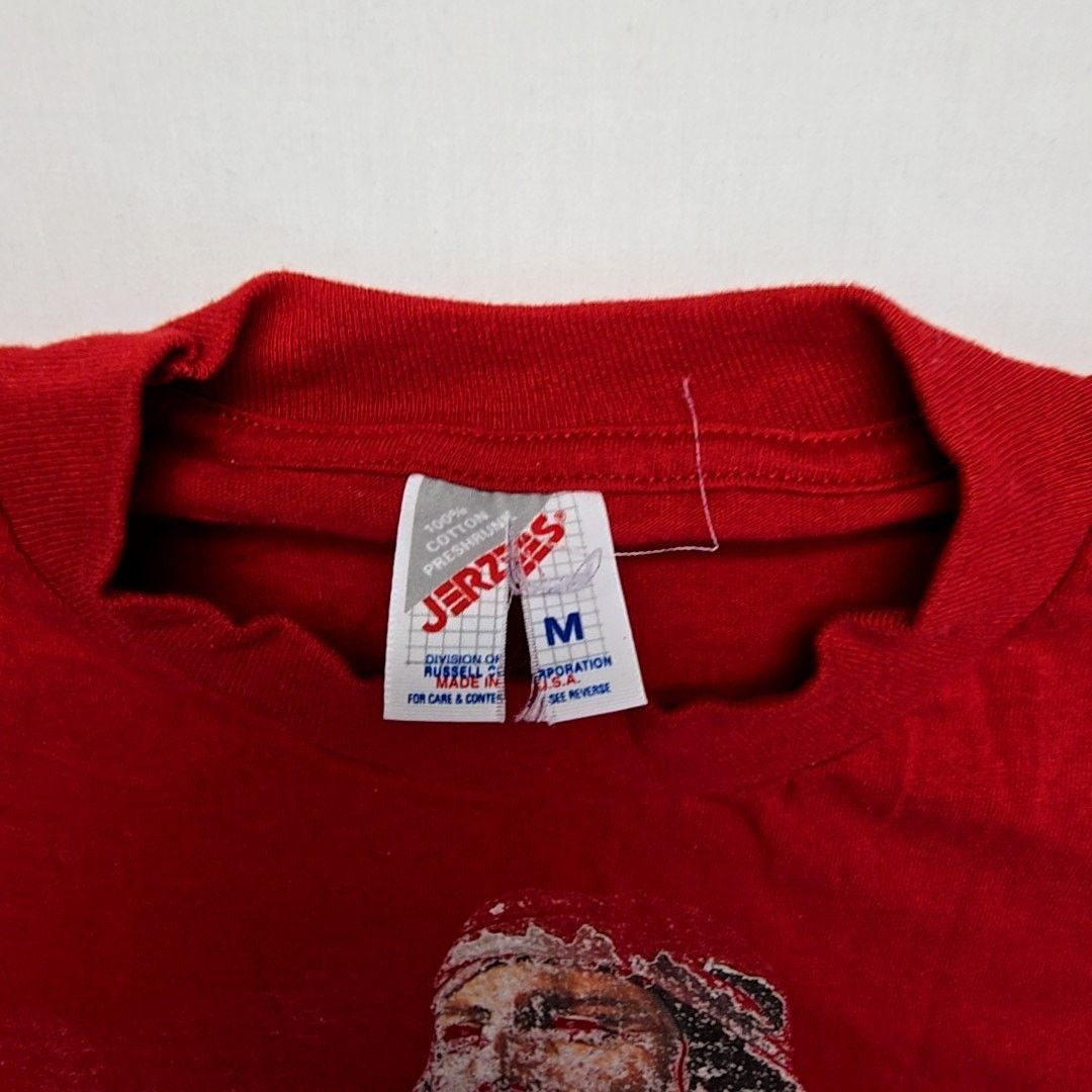 Jerzees Vintage Native American Distressed Red Eagle Print M Shirt Size US M / EU 48-50 / 2 - 5 Thumbnail