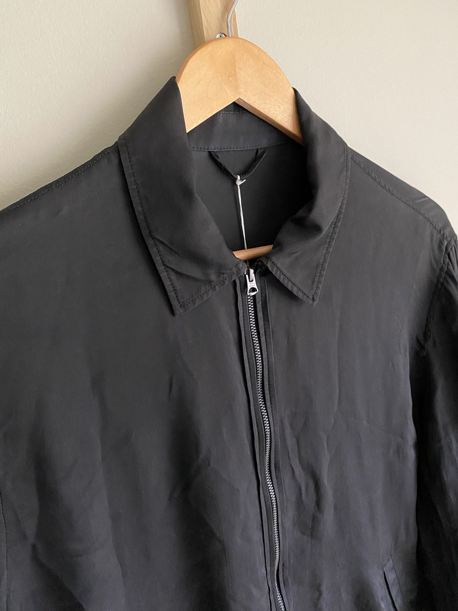 Acne Studios 48/M - Lightweight Zip Jacket - Silky Black Size US M / EU 48-50 / 2 - 8 Thumbnail